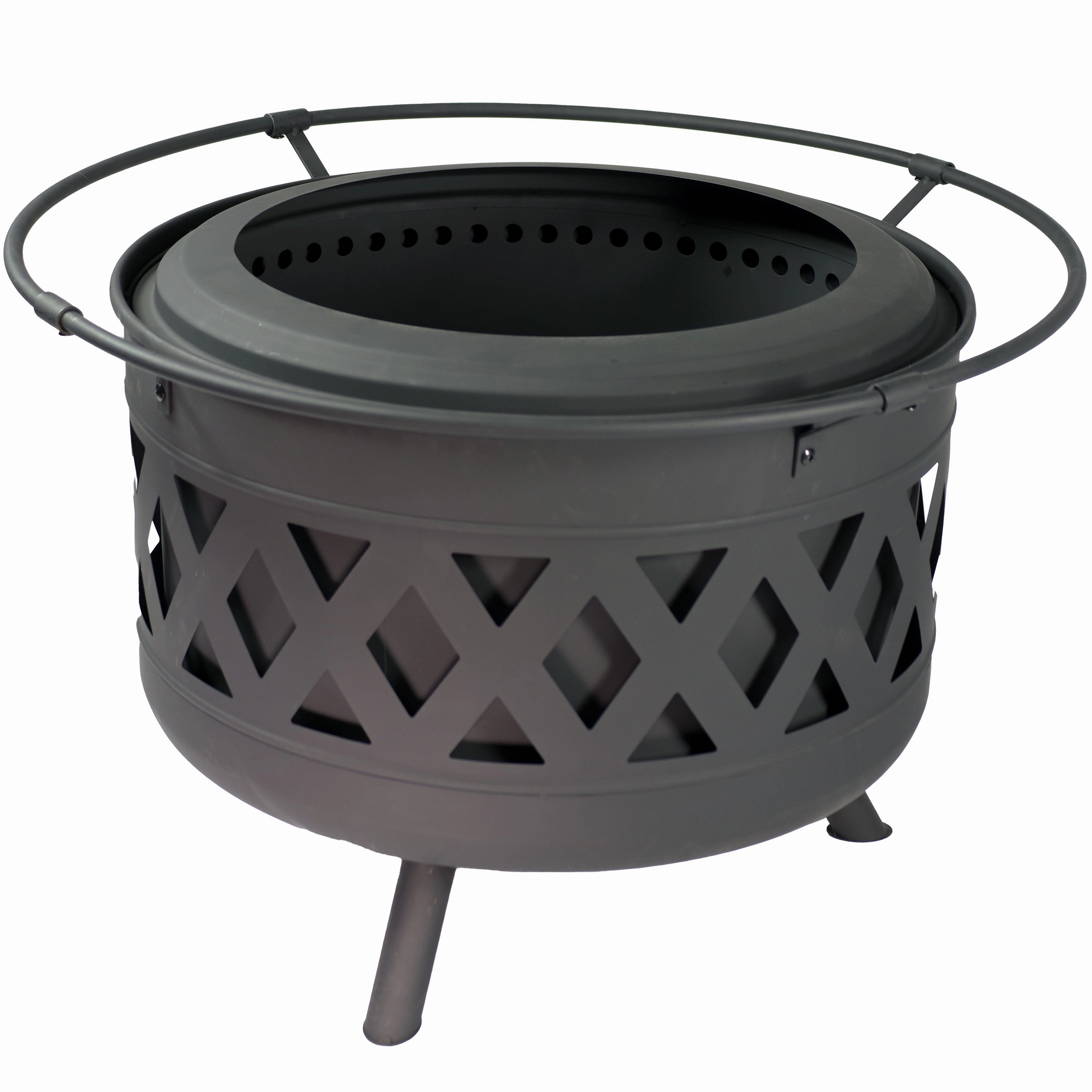 Sunnydaze Crossweave Outdoor Smokeless Fire Pit - 30"