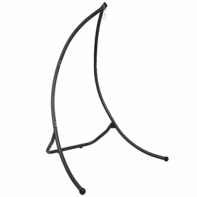 Sunnydaze Curved Steel Hammock Chair Stand - 84" H double size outdoor hammock for couples