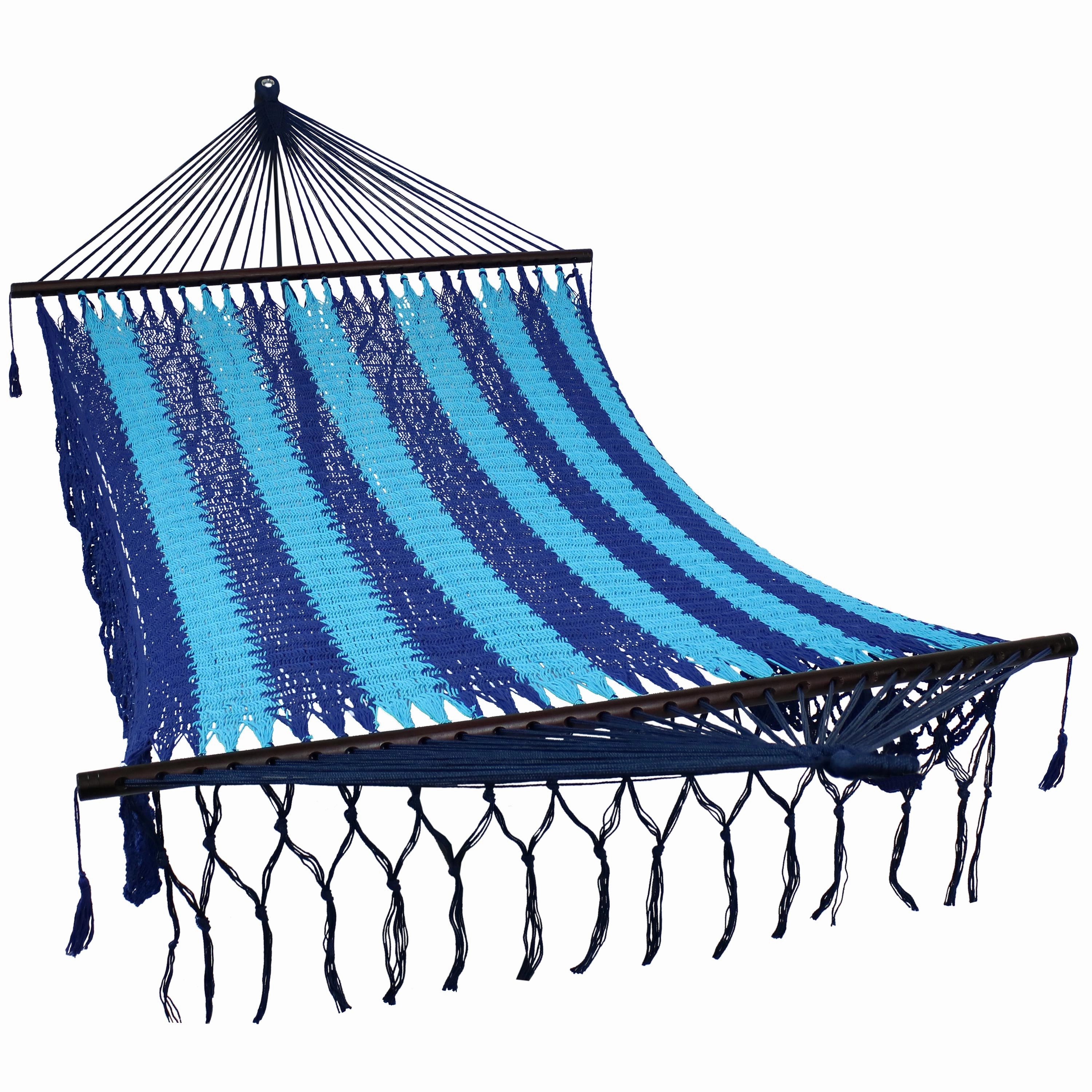 Sunnydaze Deluxe American Style Mayan Hammock & 15' Hammock Stand