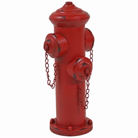 Sunnydaze Fire Hydrant Dog Pee Post Metal Garden Statueoutdoor garden decorative ornaments