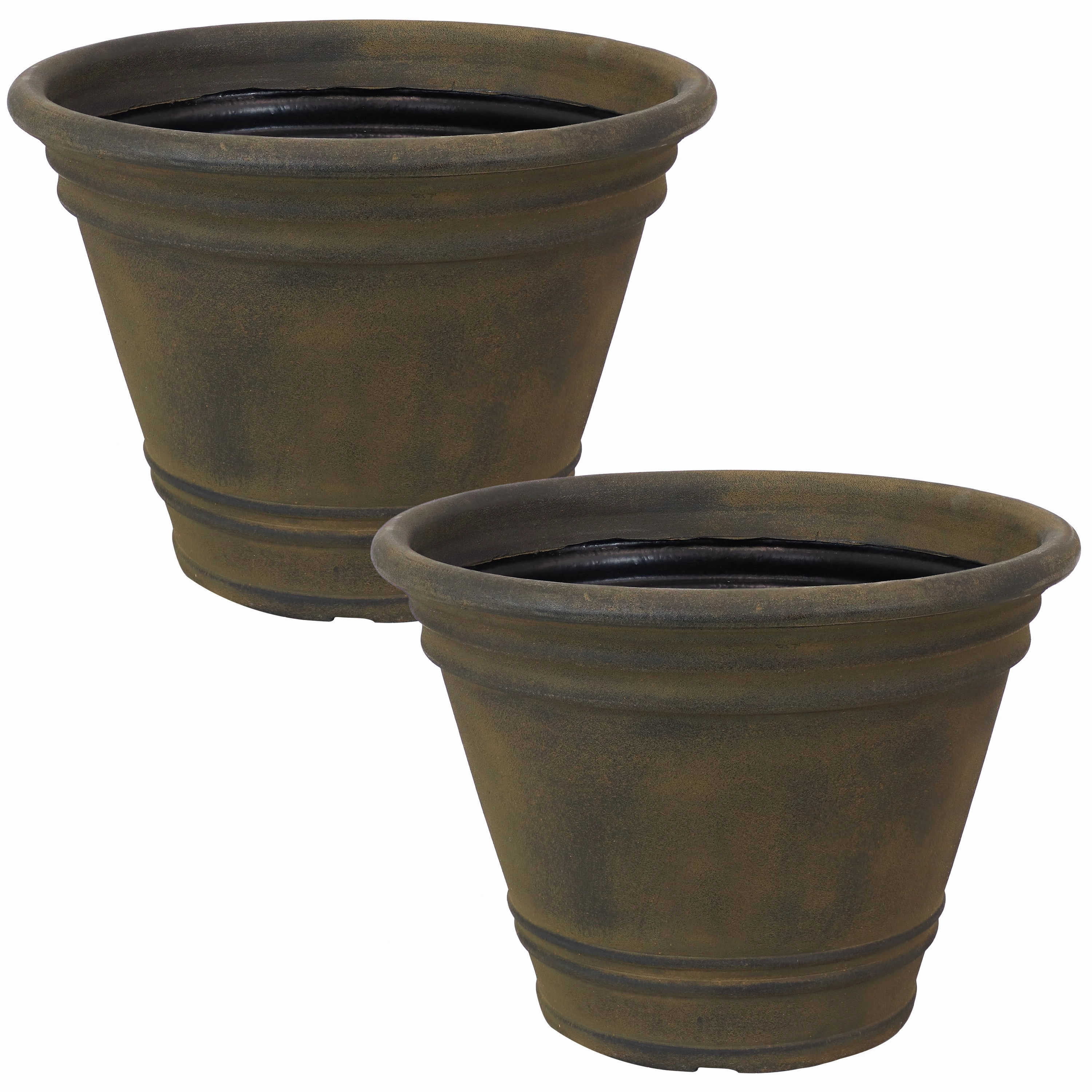 Sunnydaze Franklin Polyresin Outdoor Flowerpot Planter