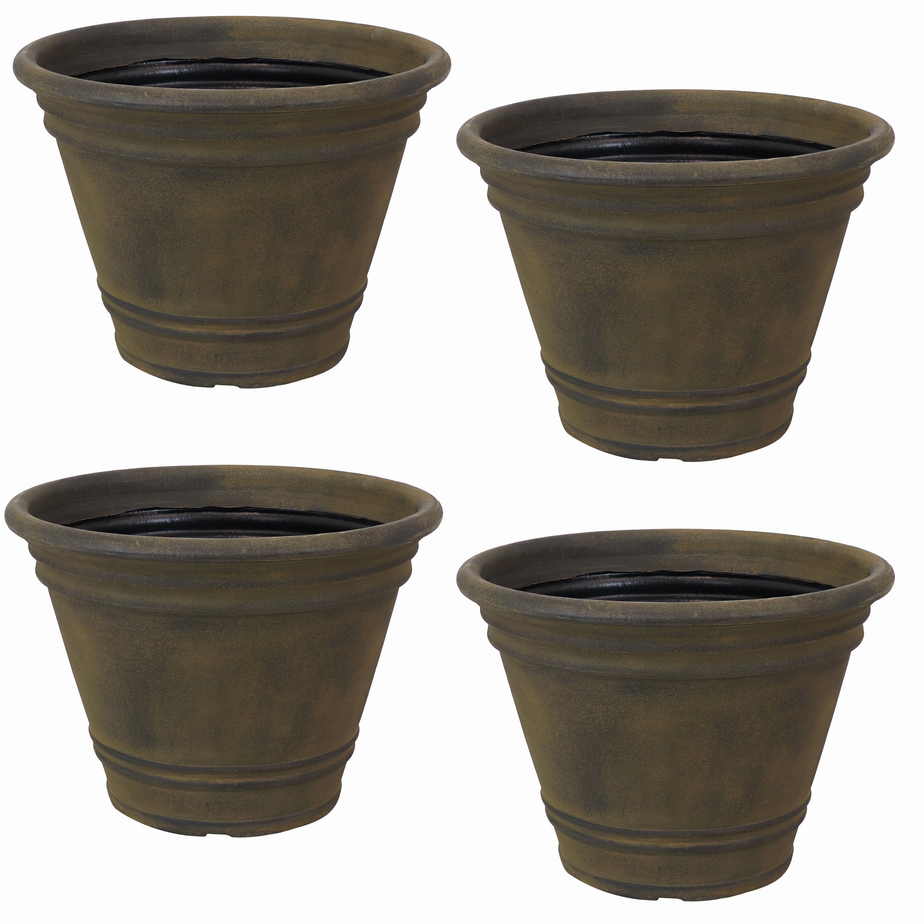 Sunnydaze Franklin Polyresin Outdoor Flowerpot Planter
