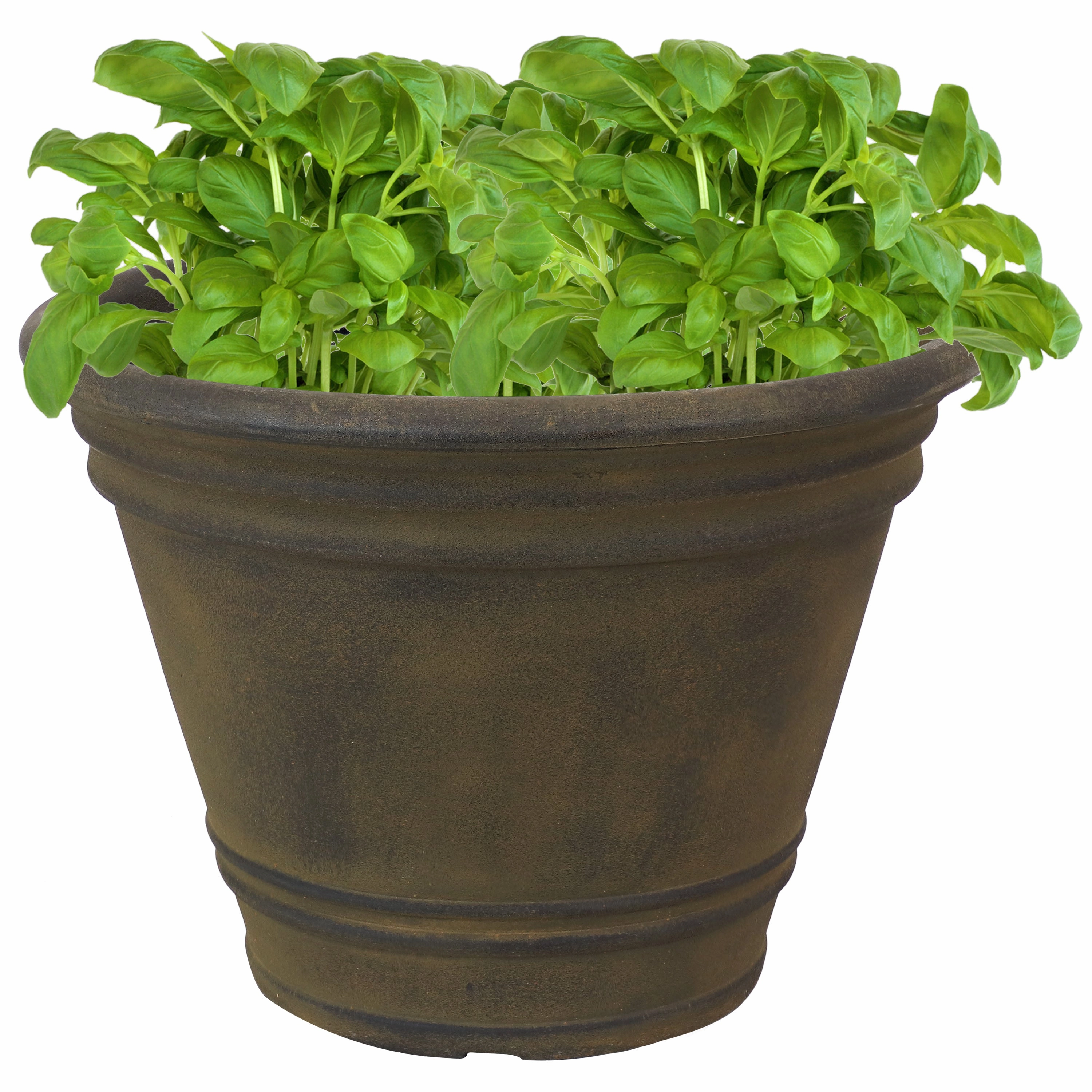 Sunnydaze Franklin Polyresin Outdoor Flowerpot Planter