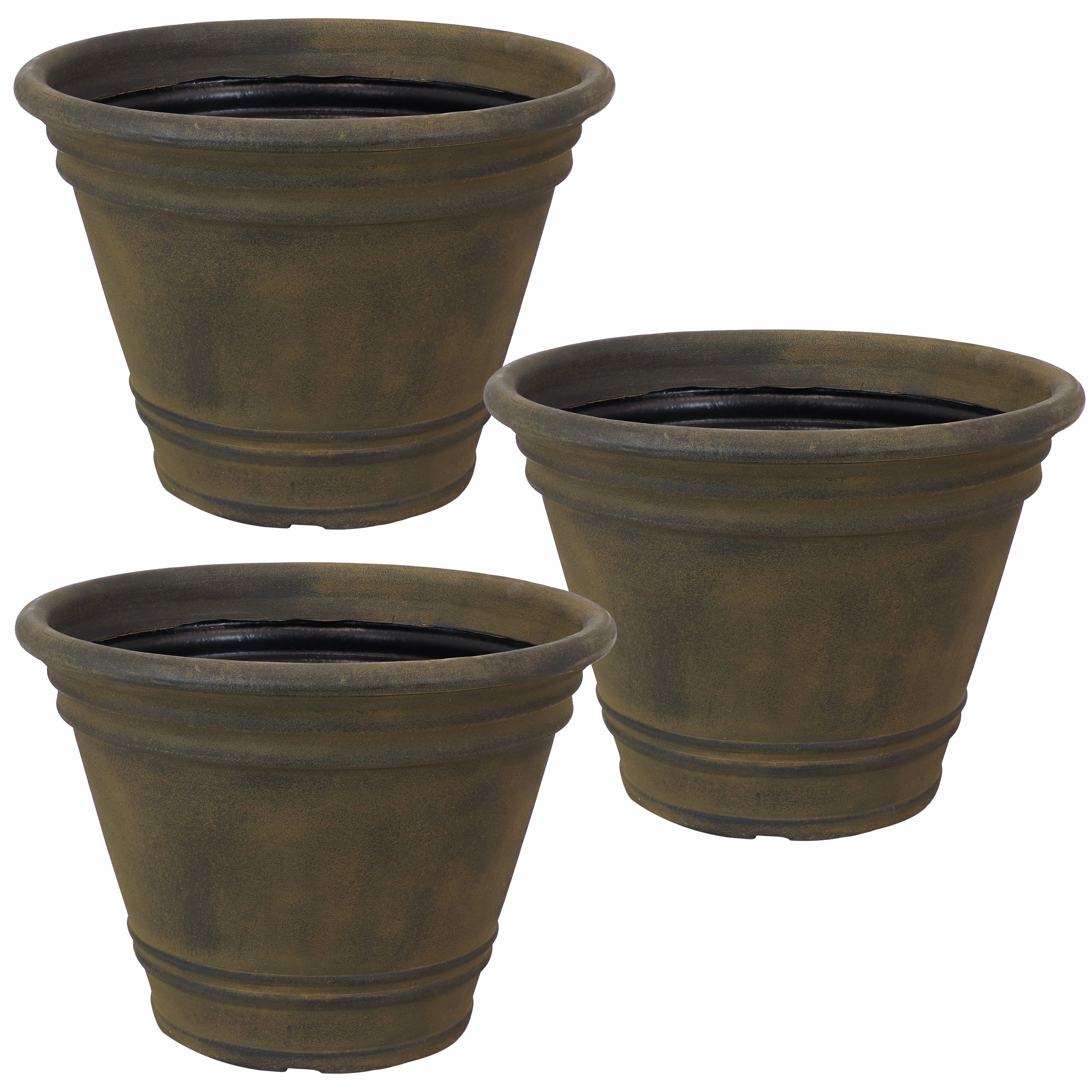 Sunnydaze Franklin Polyresin Outdoor Flowerpot Planter
