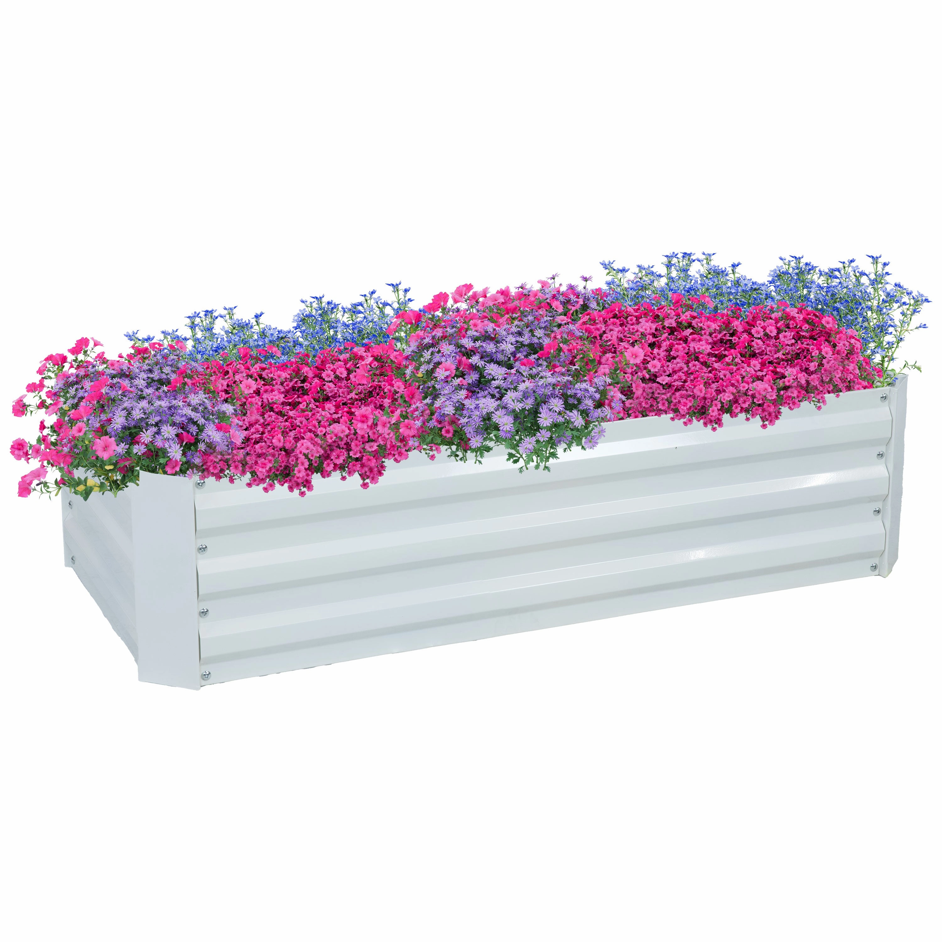 Sunnydaze Galvanized Steel Raised Garden Bed