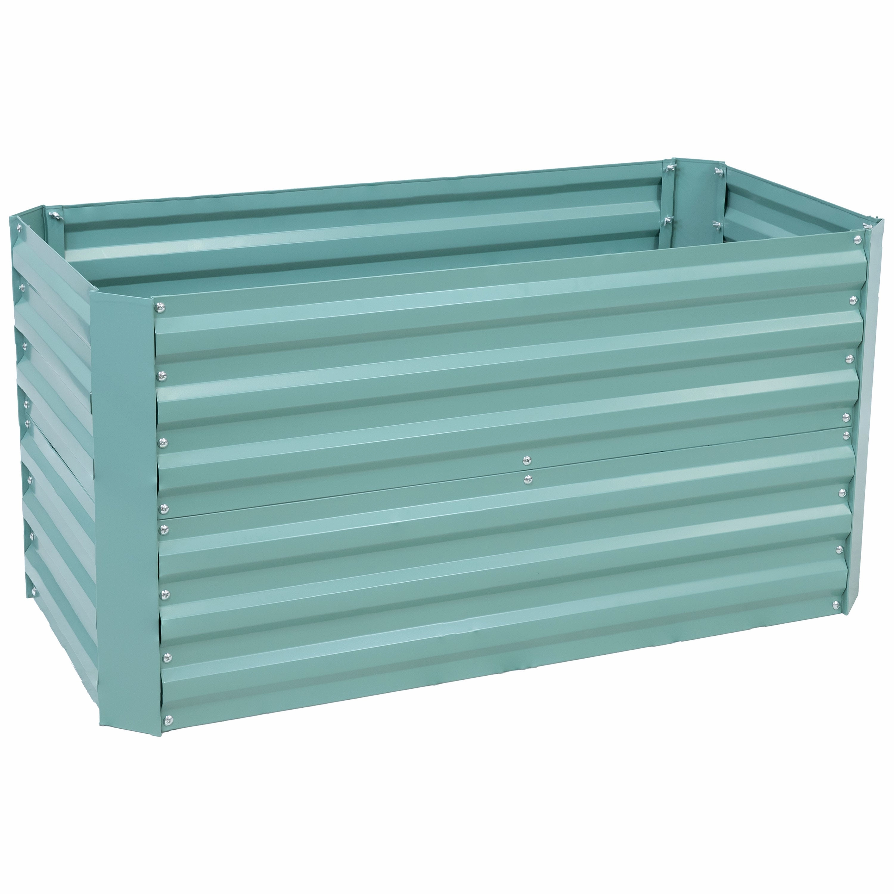 Sunnydaze Galvanized Steel Raised Garden Bed
