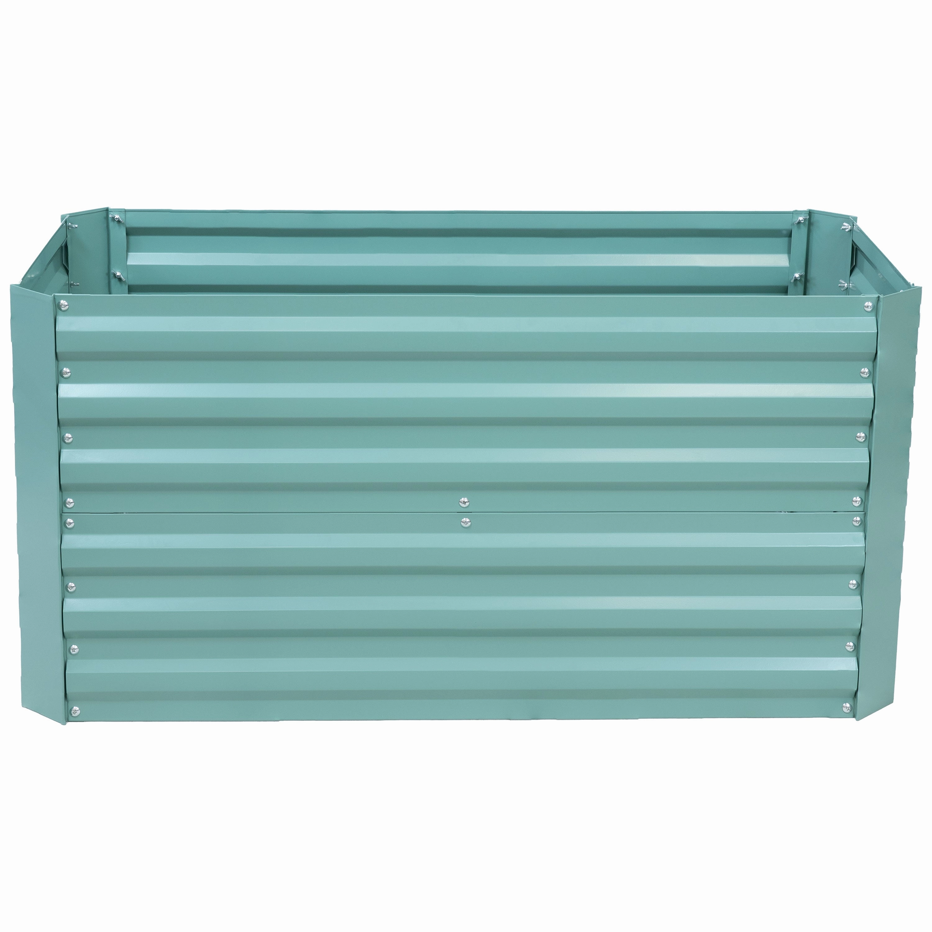 Sunnydaze Galvanized Steel Raised Garden Bed