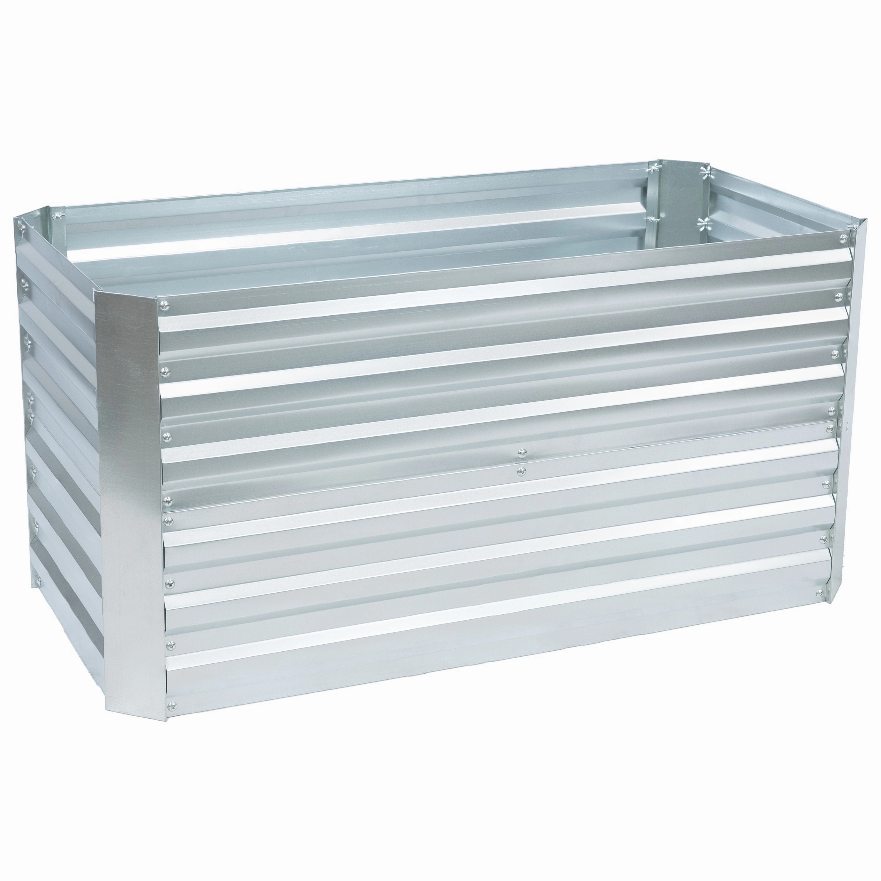 Sunnydaze Galvanized Steel Raised Garden Bed