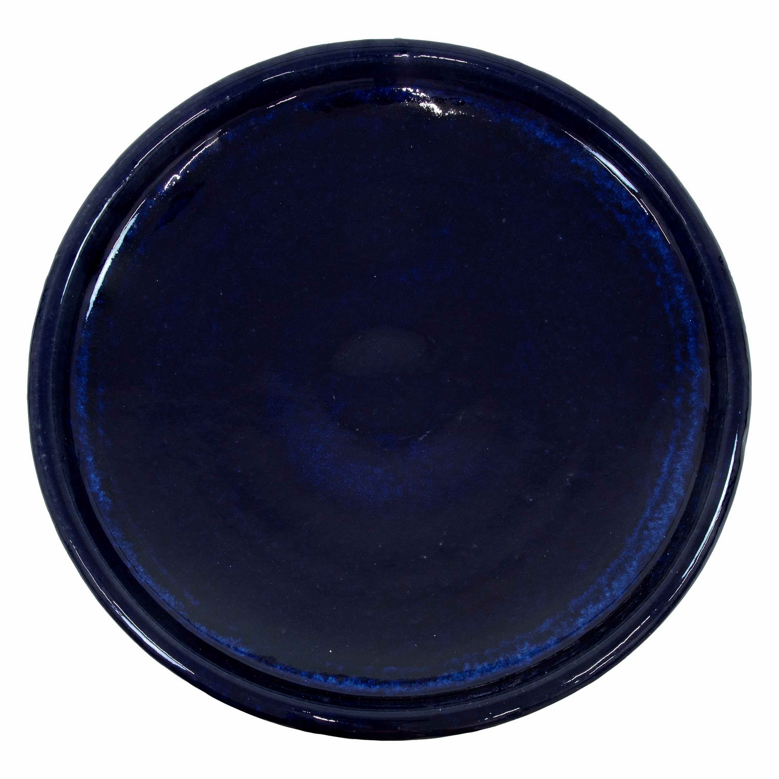Sunnydaze Glazed Ceramic Duo-Tone Outdoor Bird Bath