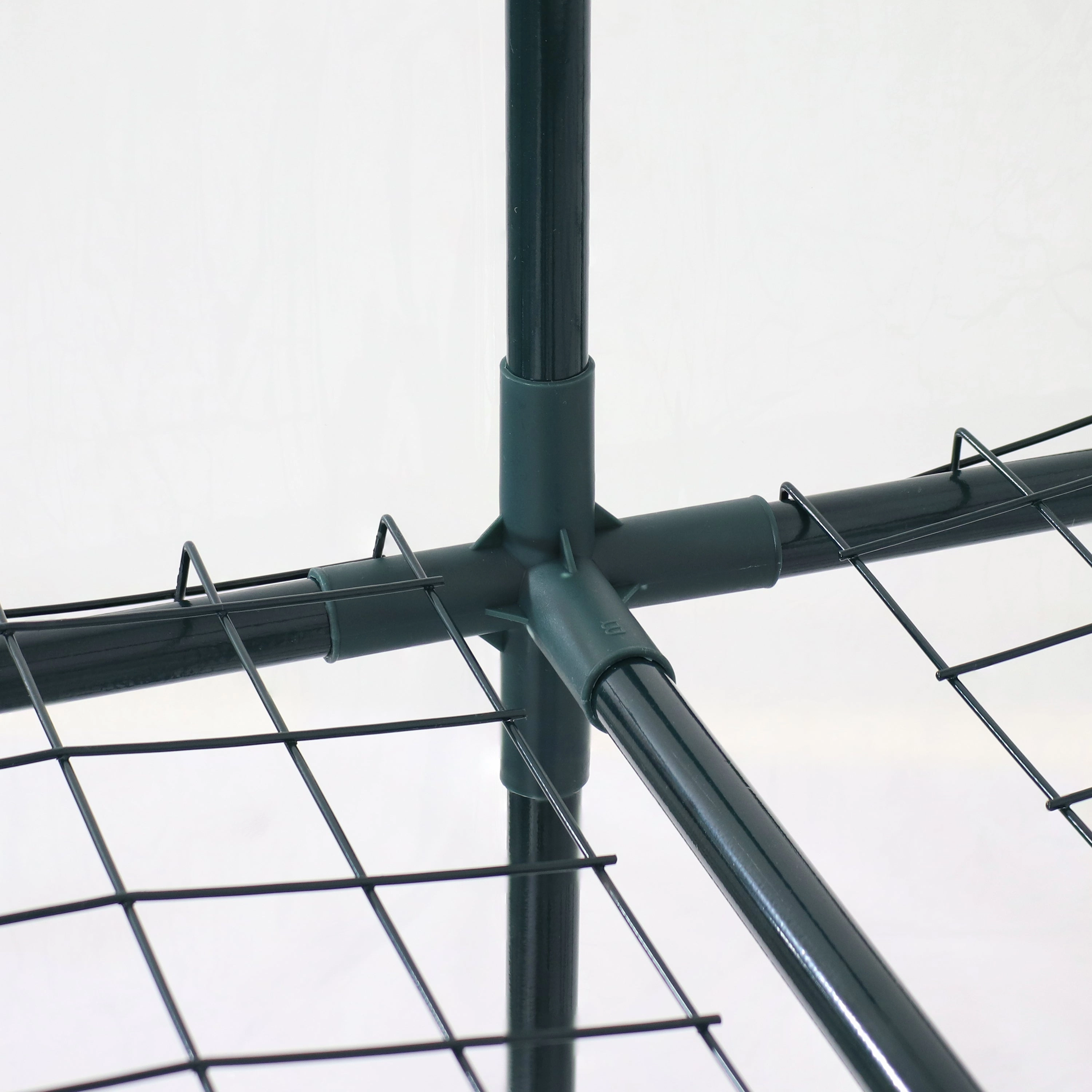 Sunnydaze Grandeur Walk-In Greenhouse with 4 Shelves for Outdoors - Clear