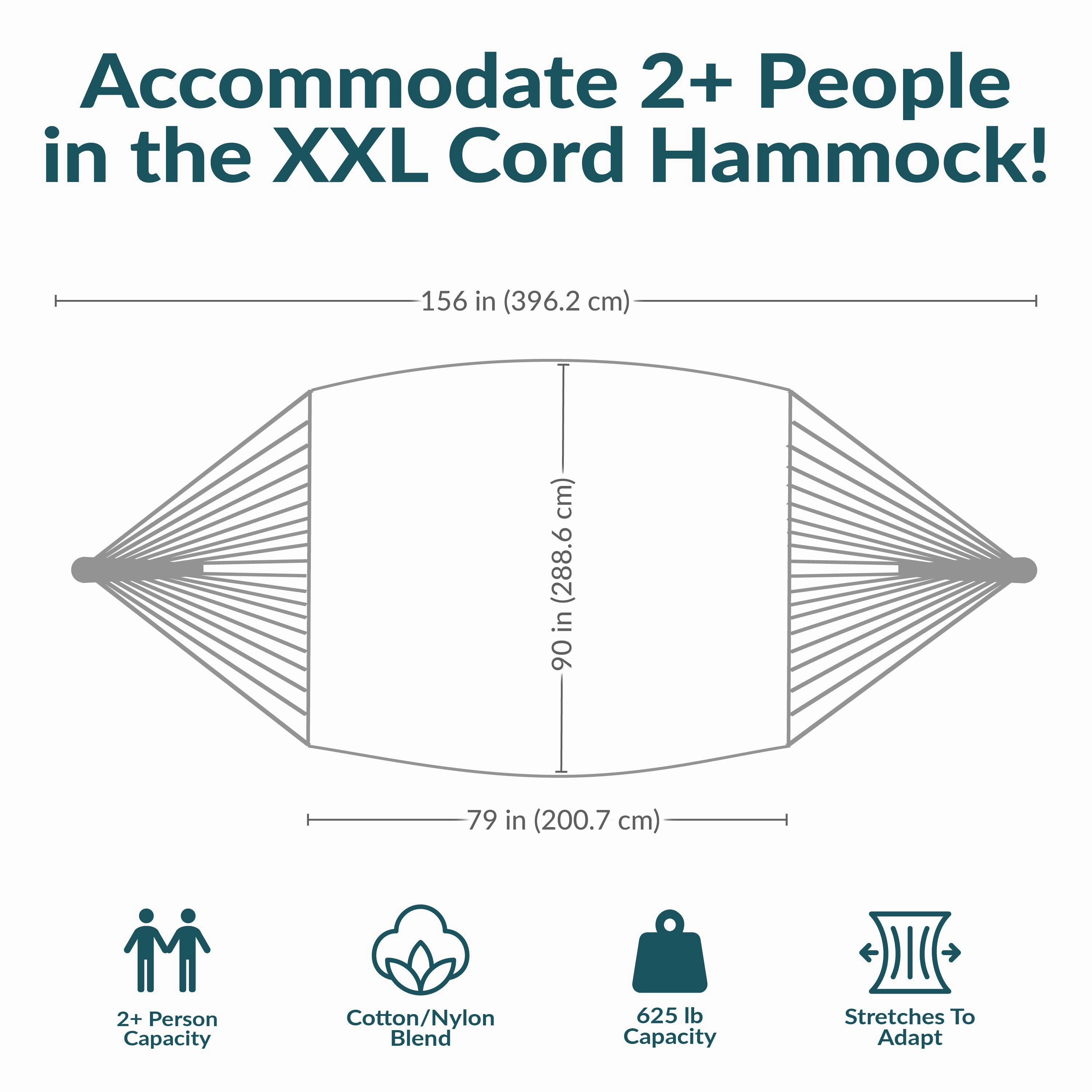 Sunnydaze Handwoven XXL Thick Cord Mayan Hammock with 15-Foot Stand