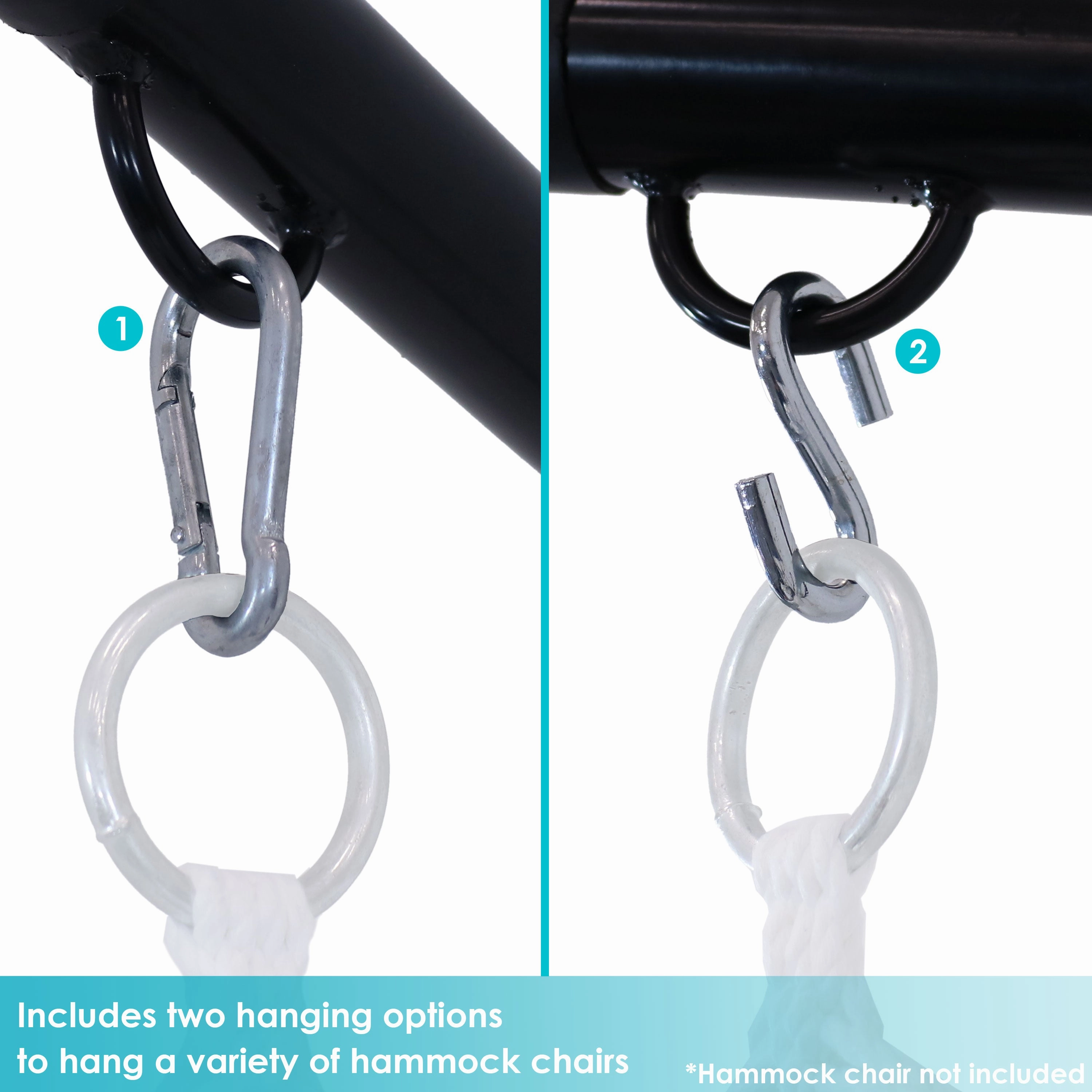 Sunnydaze Hanging C-Stand for Hammock Chair Swing