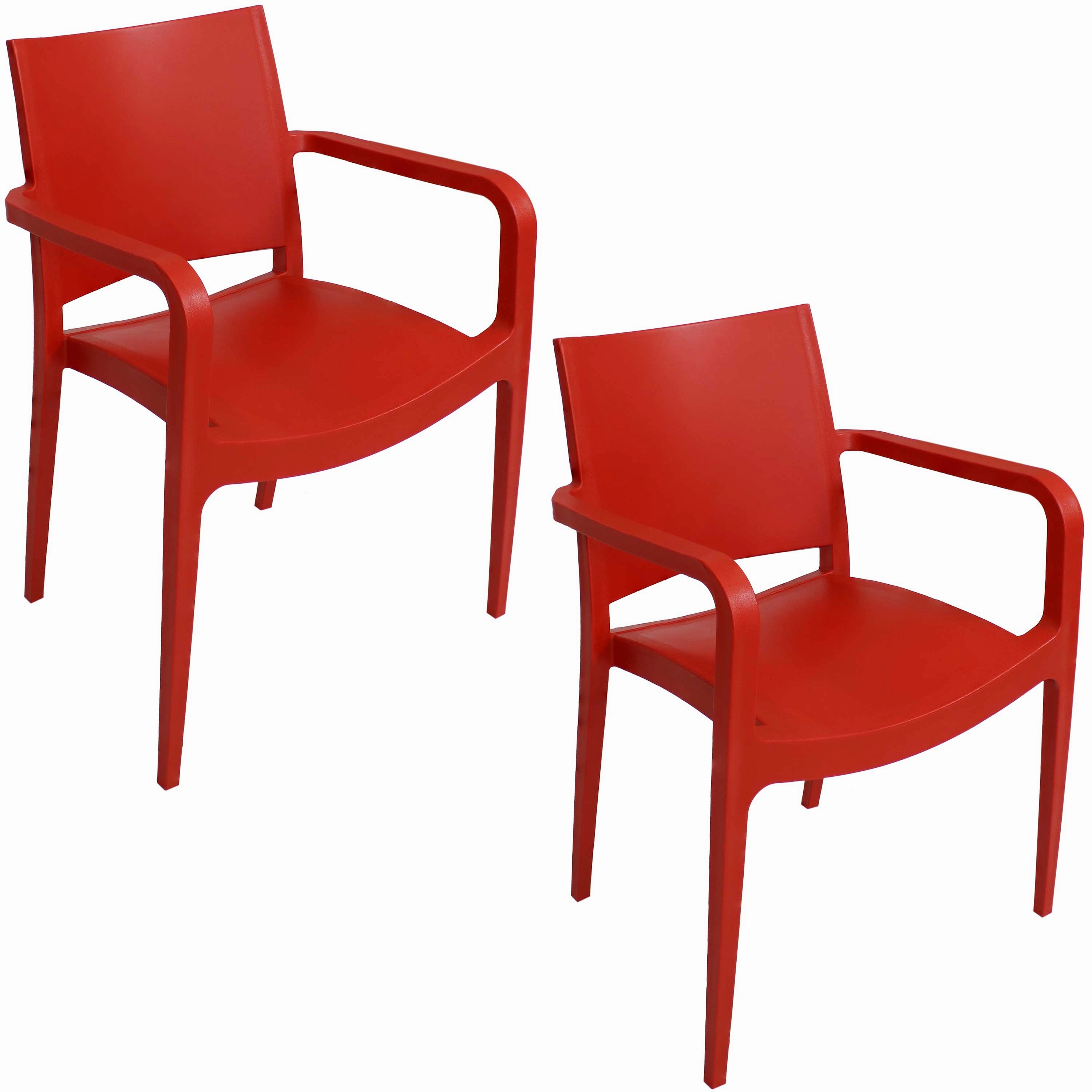 Sunnydaze Landon Outdoor Plastic Dining Armchairoutdoor patio furniture set