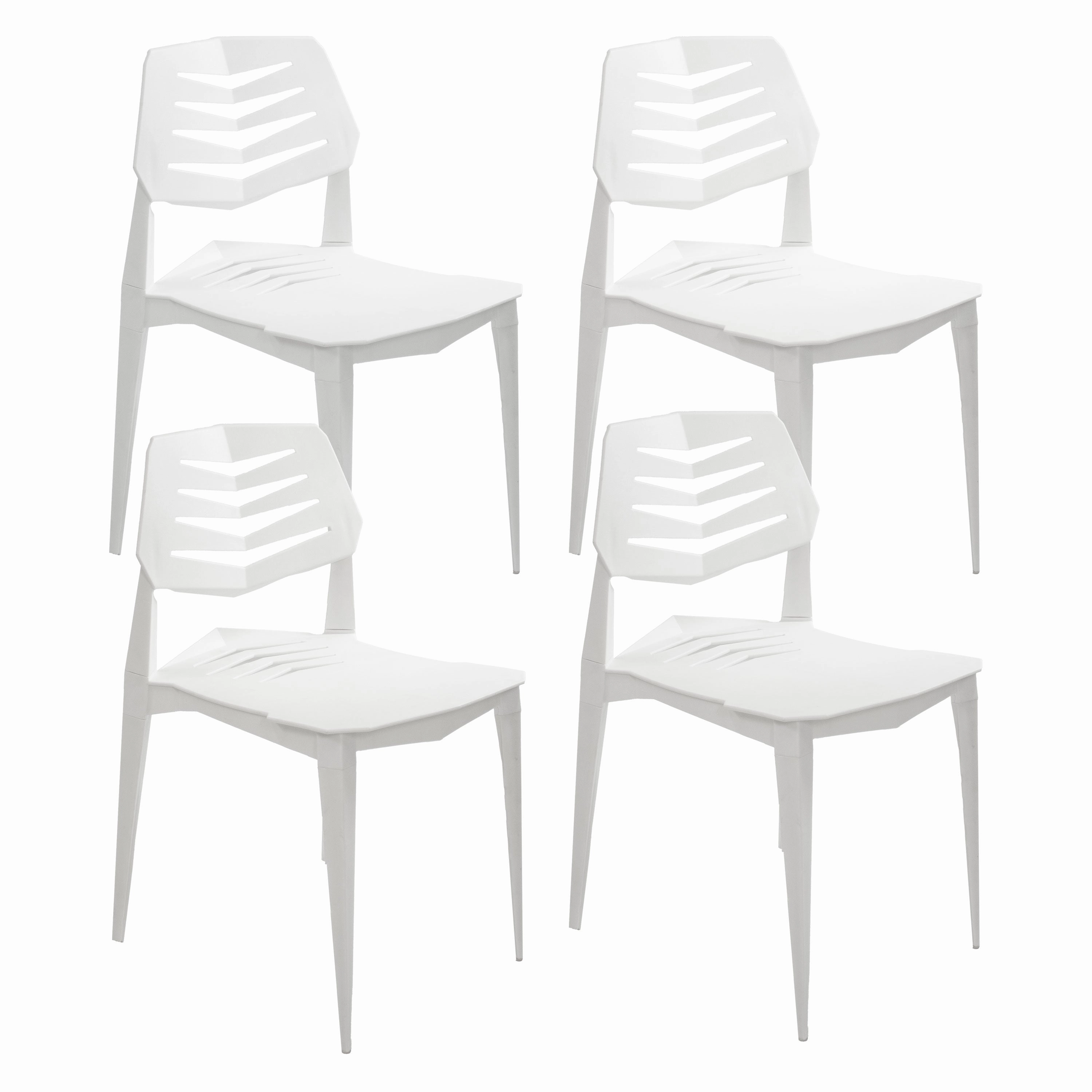 Sunnydaze Matisse Plastic Outdoor Dining Chair