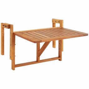 Sunnydaze Meranti Folding Balcony Railing Tableoutdoor patio furniture set