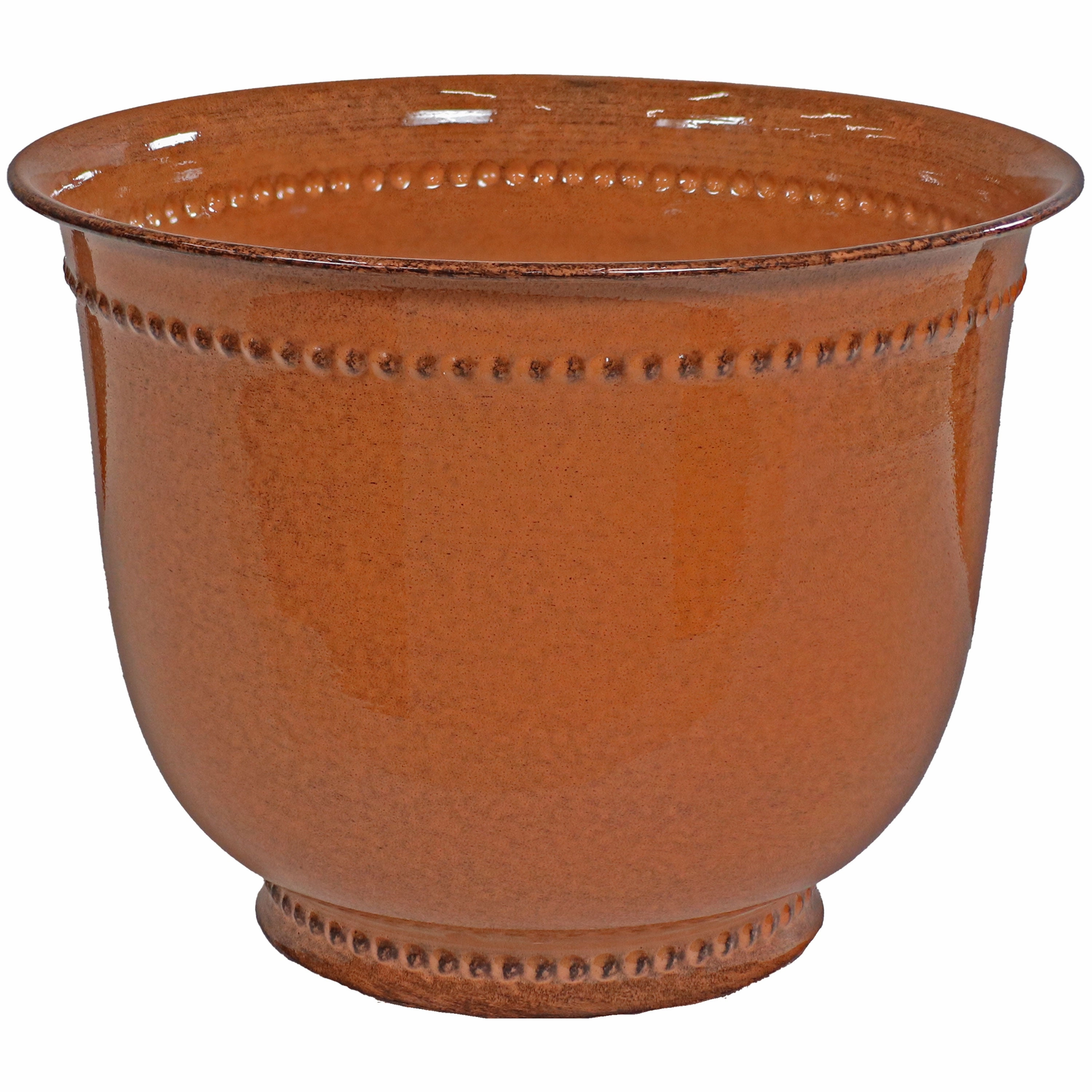 Sunnydaze Michael Metal Outdoor Plant Pots - 14.5"