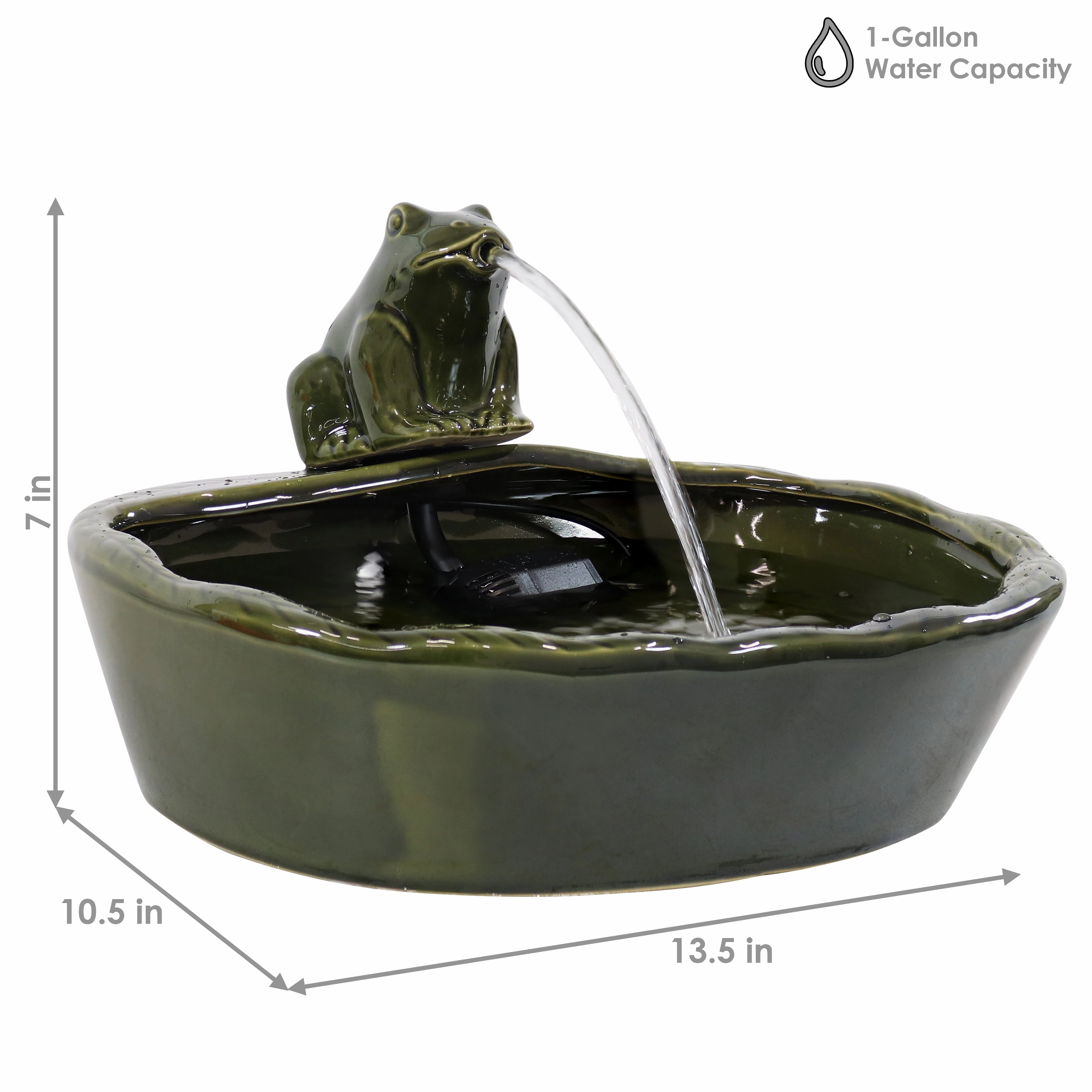 Sunnydaze Modern Cascading Bowls Solar Powered Fountain with Battery Backup - 28-Inch