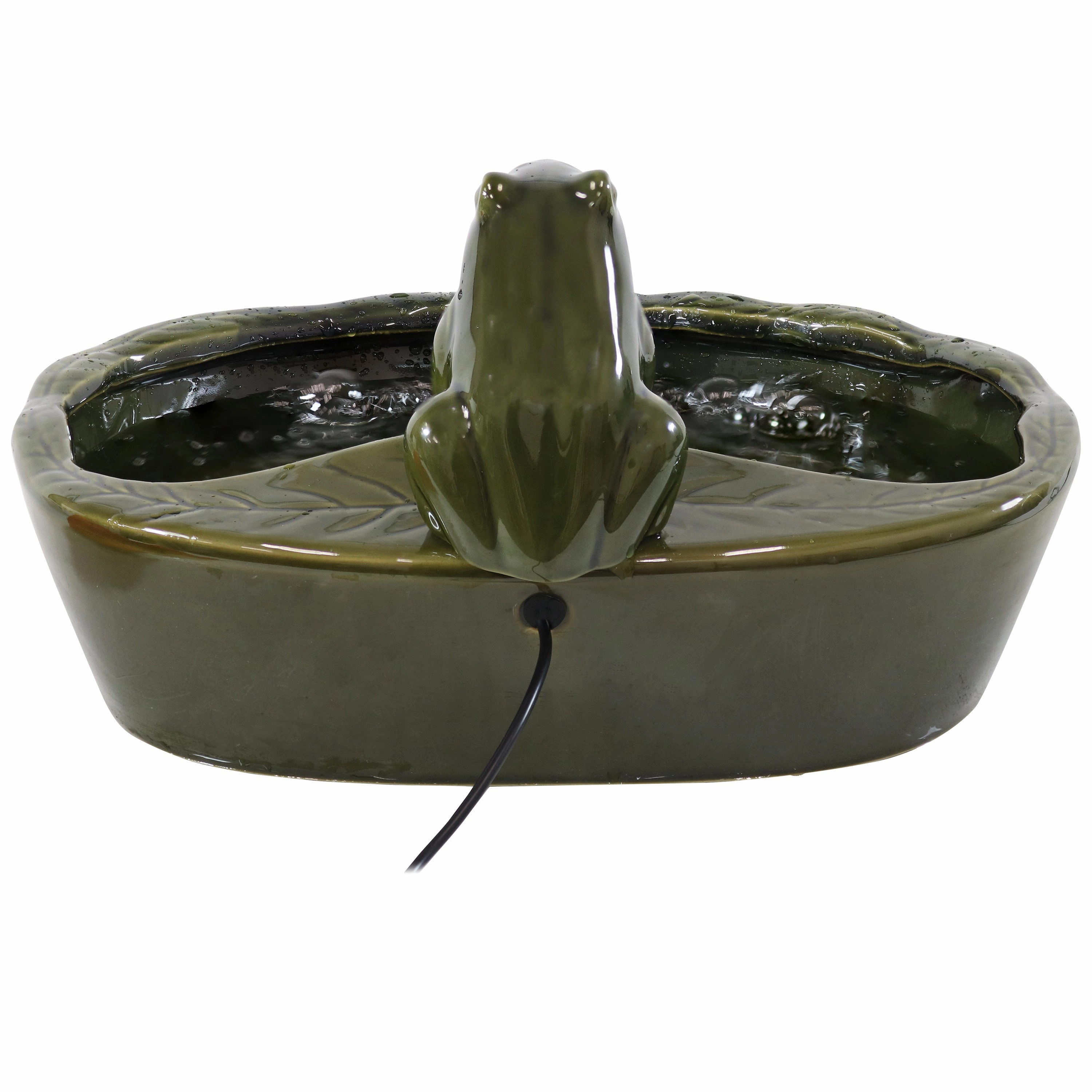 Sunnydaze Modern Cascading Bowls Solar Powered Fountain with Battery Backup - 28-Inch