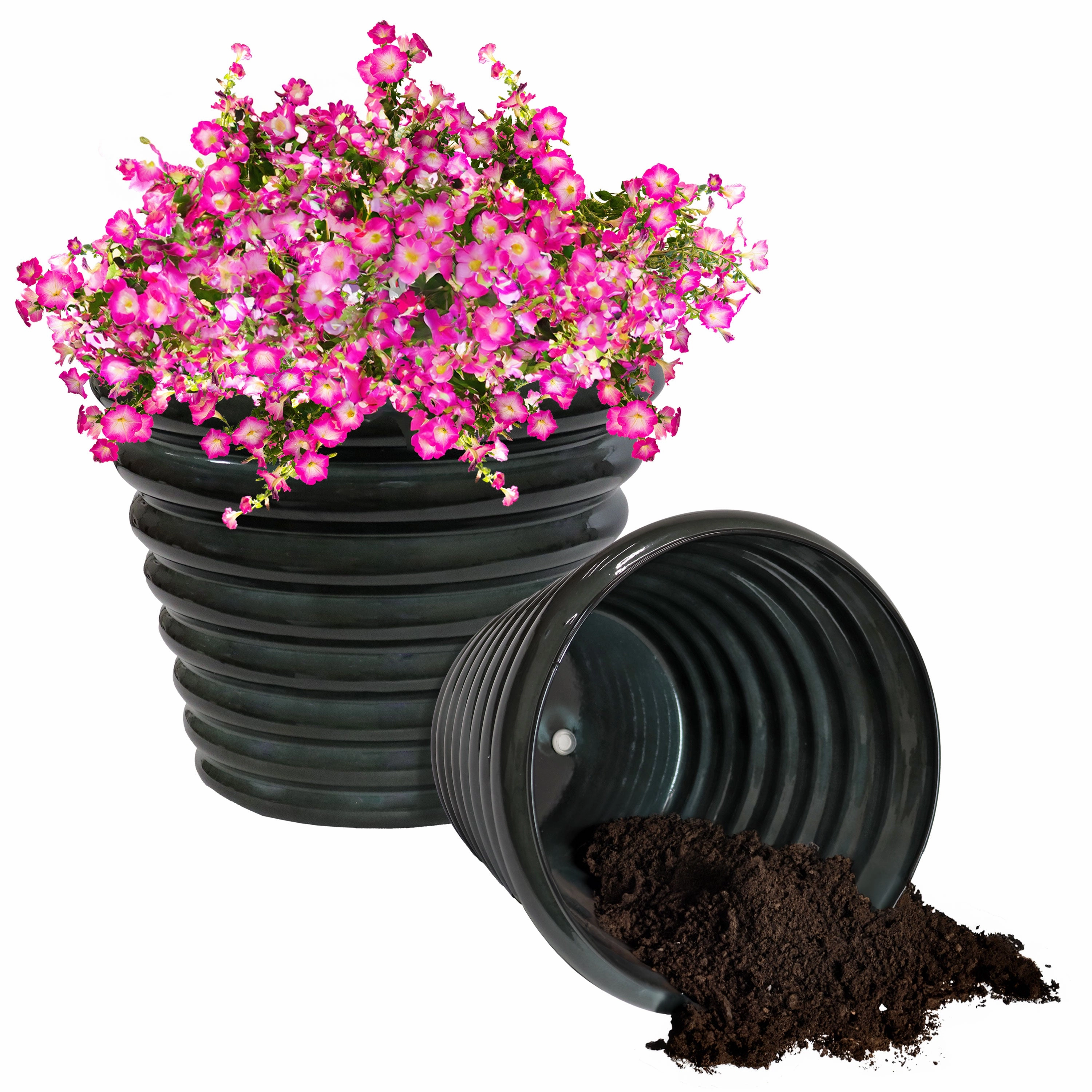 Sunnydaze Molly Metal Outdoor Plant Pots - 12.5" decorative outdoor planter box designs