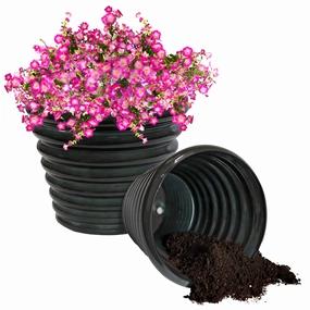 Sunnydaze Molly Metal Outdoor Plant Pots - 12.5" decorative outdoor planter box designs