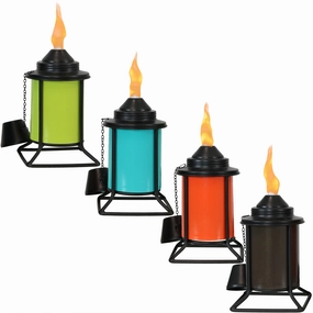 Sunnydaze Multi-Color Outdoor Tabletop Metal Torchesoutdoor garden decorative ornaments