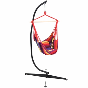 Sunnydaze Outdoor Hanging Hammock Chair and C-Stand Set double size outdoor hammock for couples