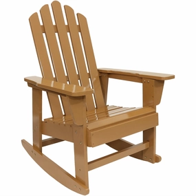 Sunnydaze Outdoor Wooden Adirondack Rocking Chair with Cedar Finishoutdoor patio furniture set
