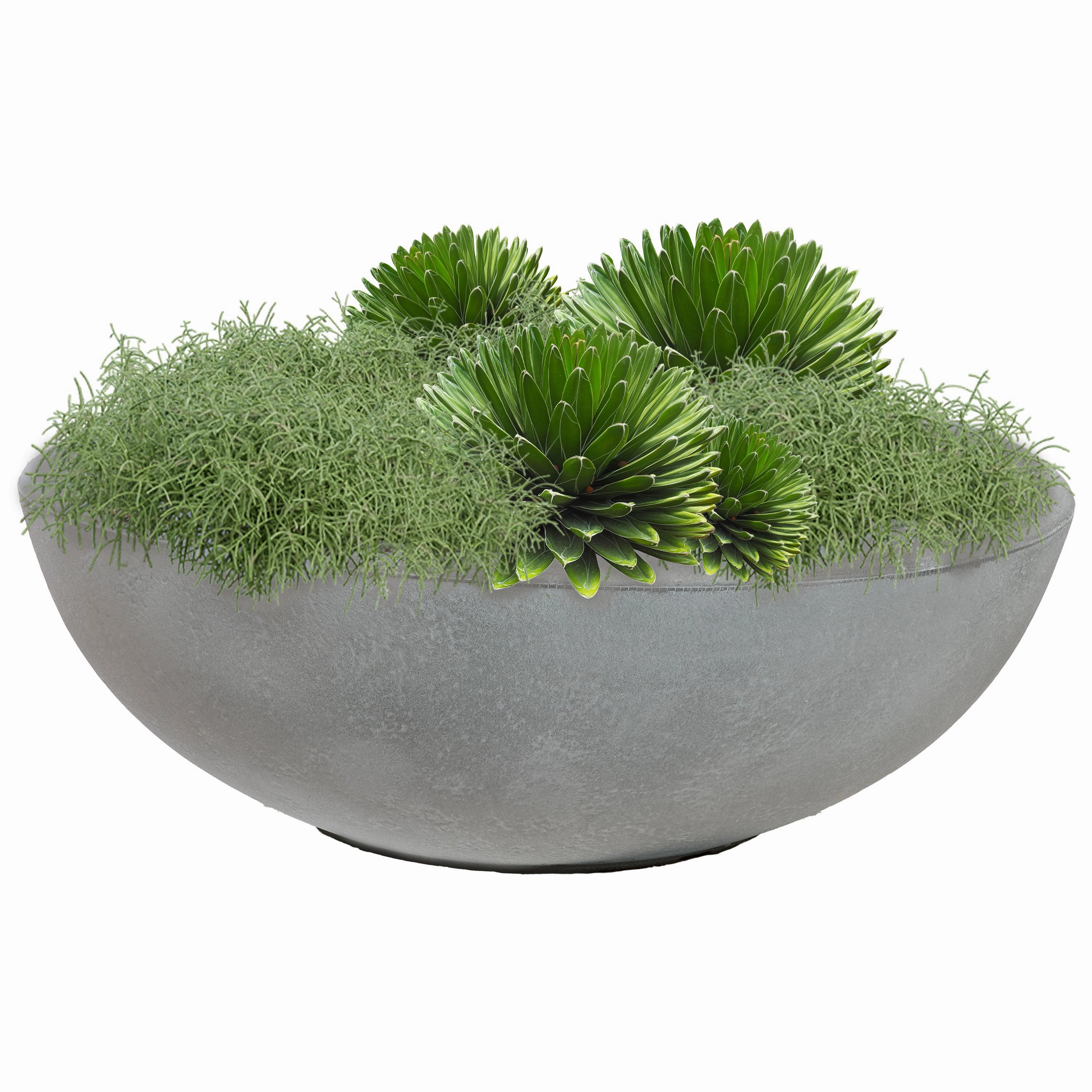Sunnydaze Percival Polyresin Outdoor Planter Bowl - 20.75"