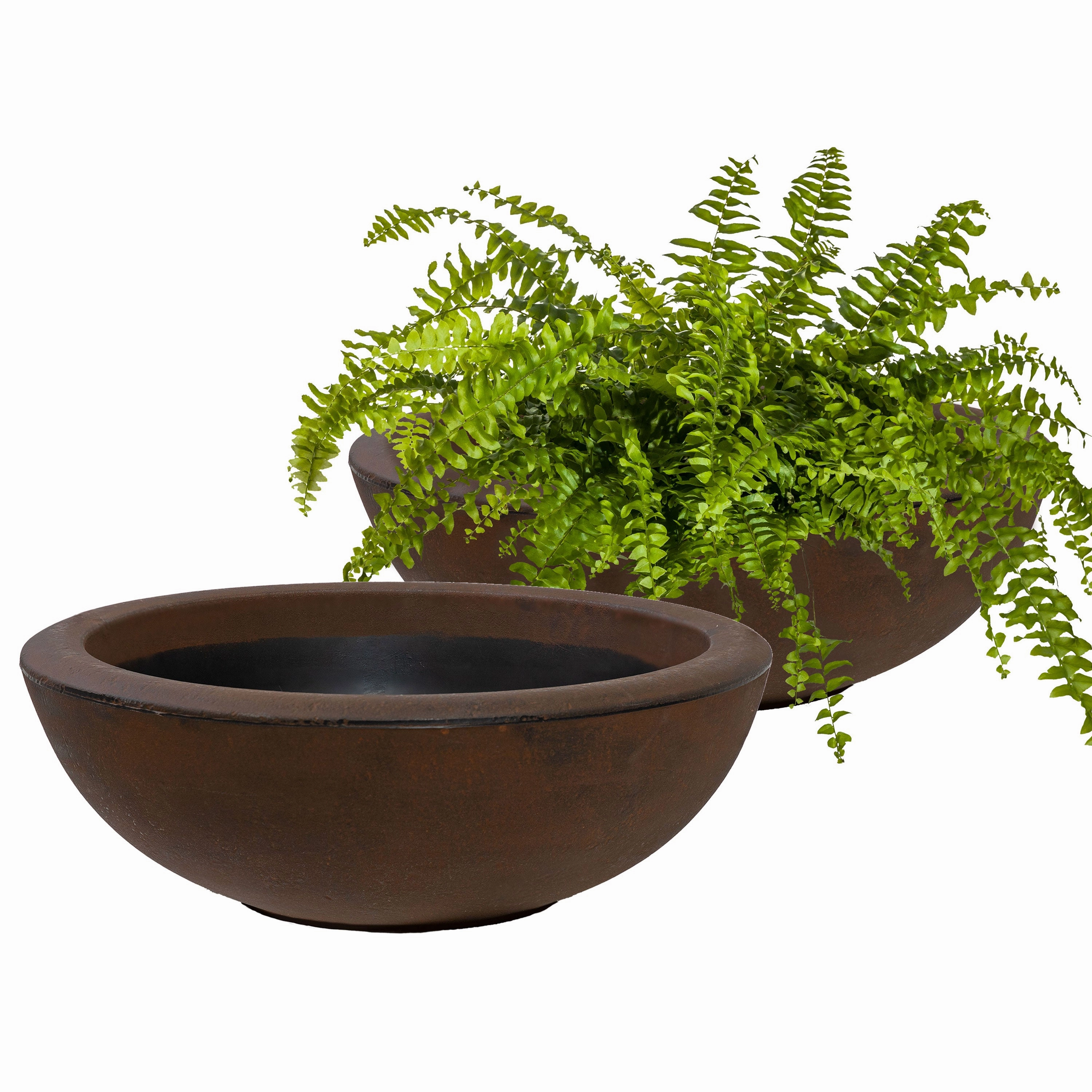 Sunnydaze Percival Polyresin Outdoor Planter Bowl - 20.75"