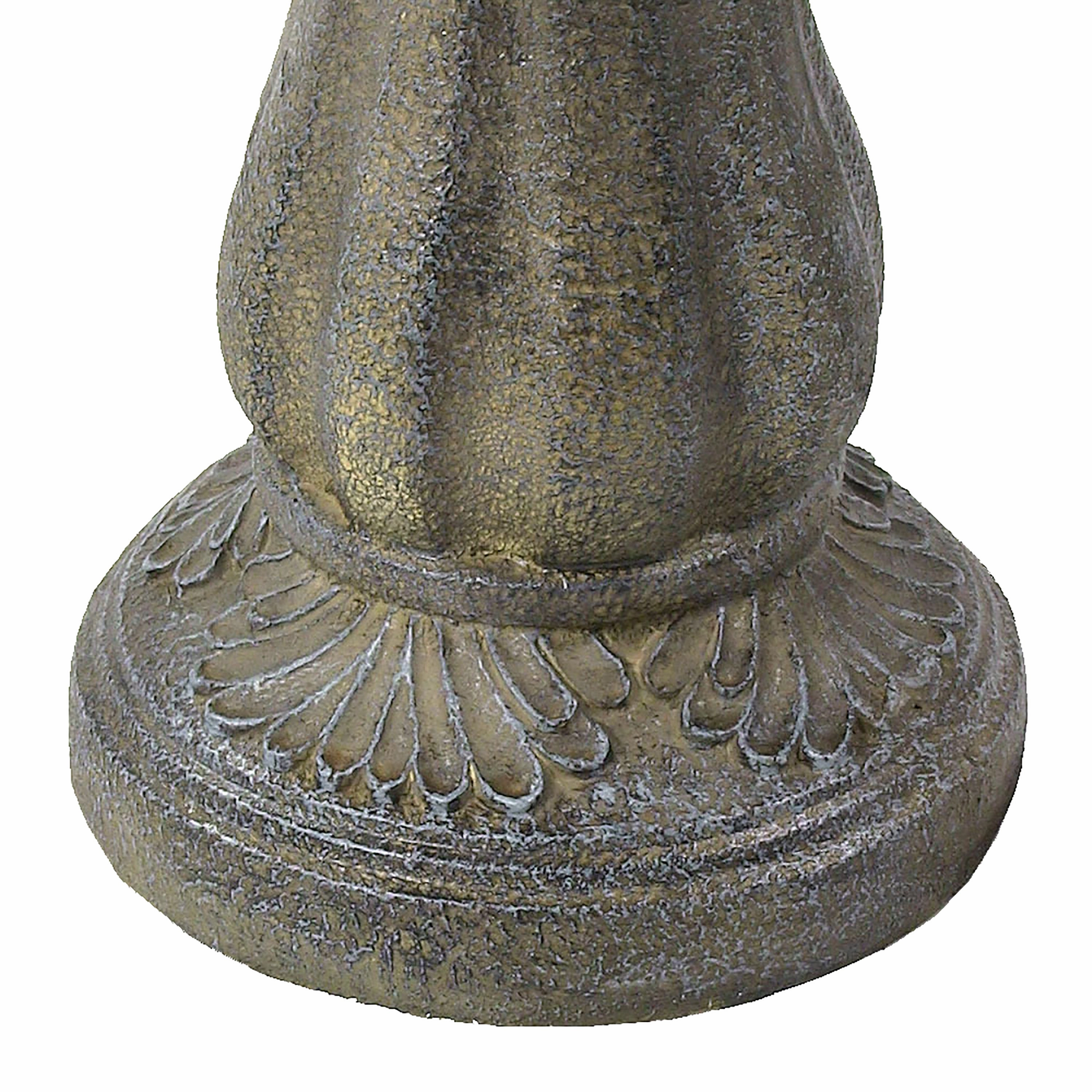 Sunnydaze Pineapple 2-Tier Solar Powered Fountain  with Battery Backup Fountain - 33"