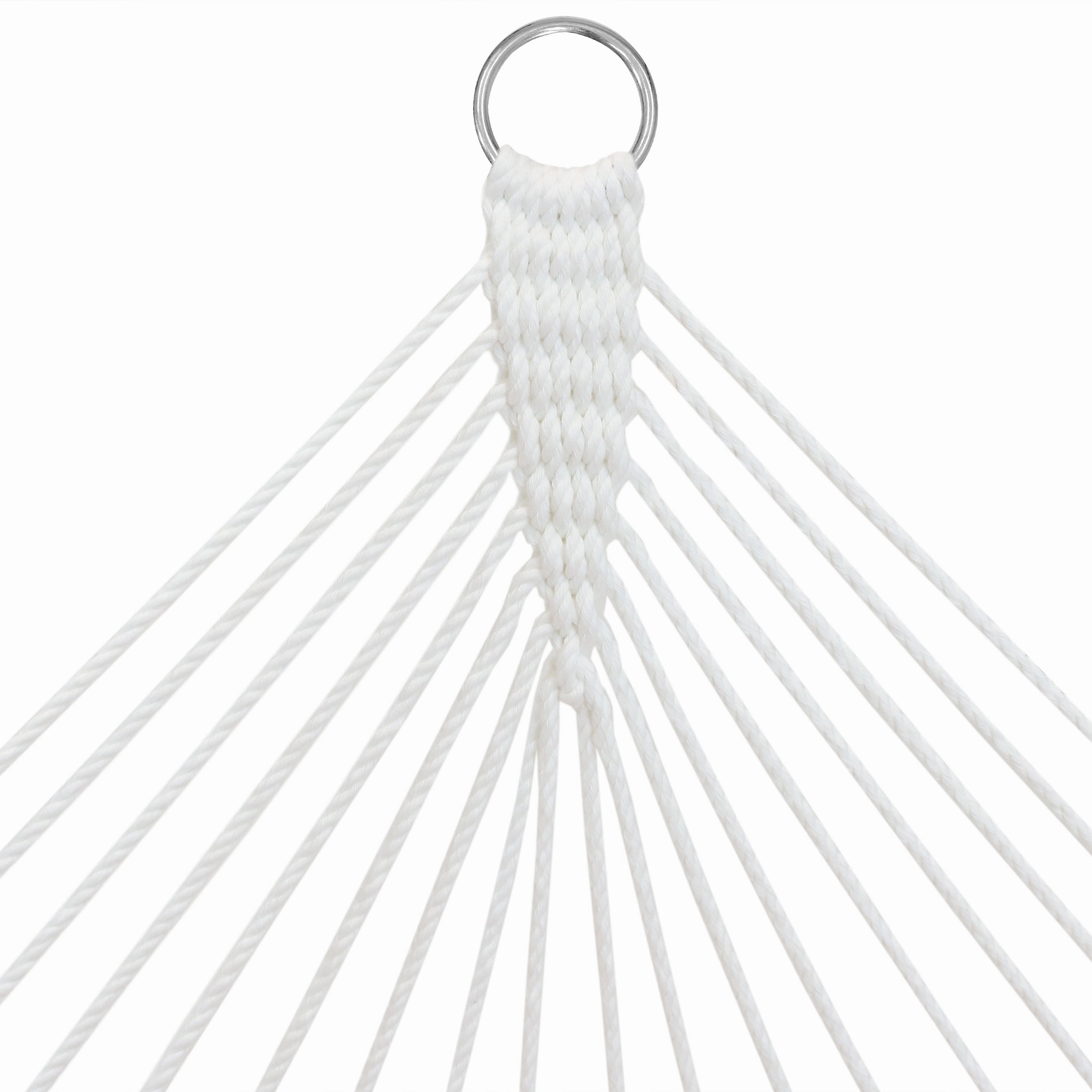 Sunnydaze Quilted Hammock with Curved Bamboo Spreader Bar and Pillow
