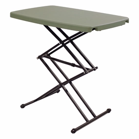 Sunnydaze Rectangular Adjustable Utility Table with Collapsible Legs - Grayoutdoor patio furniture set