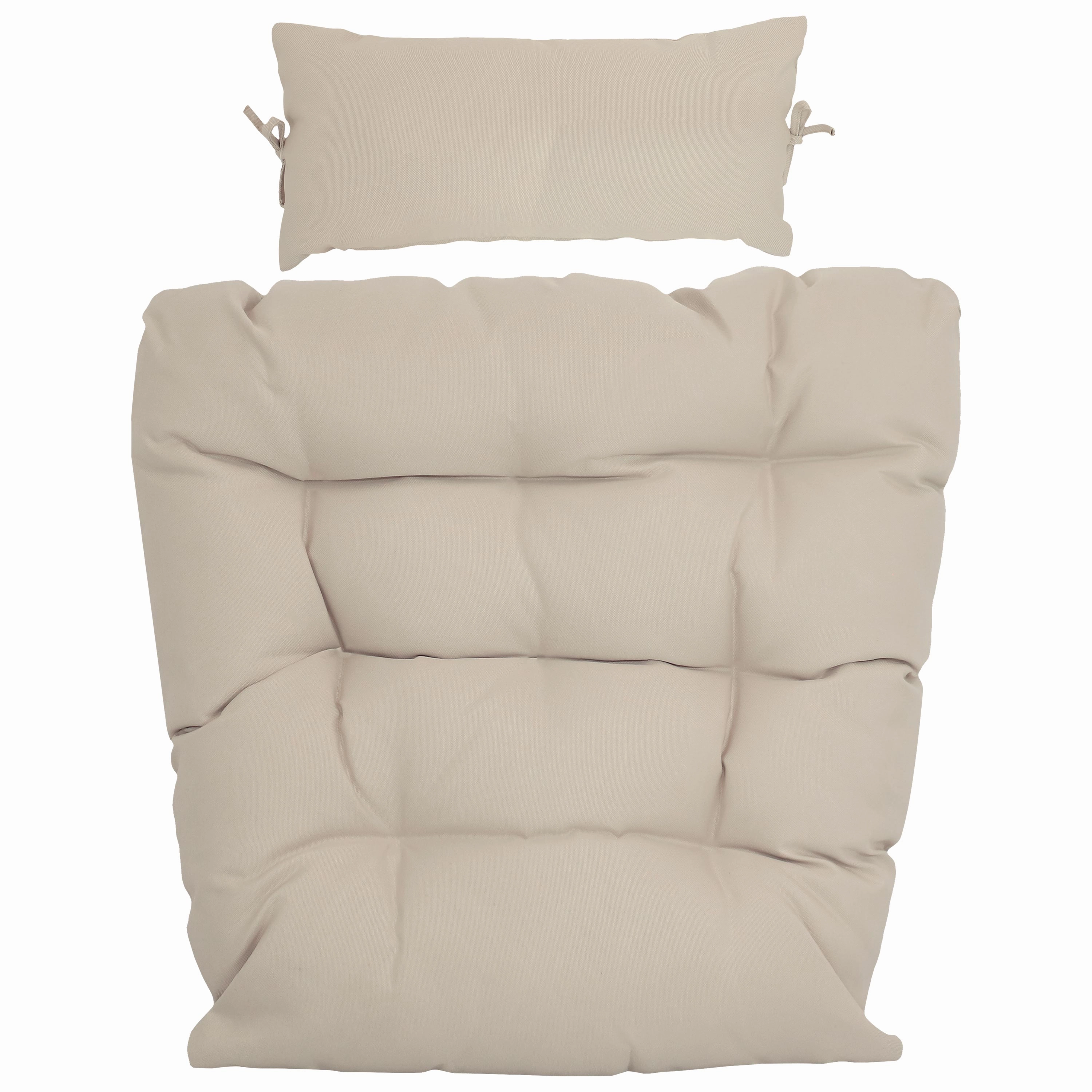 Sunnydaze Replacement Seat Cushion and Headrest Pillow for Caroline Egg Chairegg swing chair for outdoor use