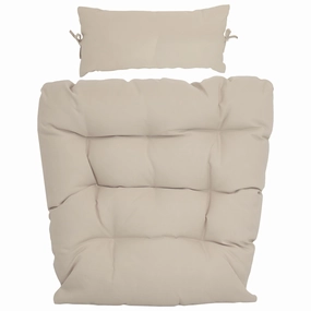 Sunnydaze Replacement Seat Cushion and Headrest Pillow for Caroline Egg Chairegg swing chair for outdoor use