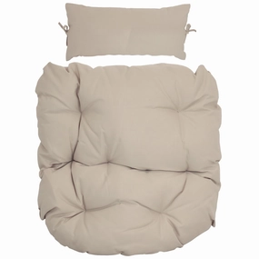 Sunnydaze Replacement Seat Cushion and Headrest Pillow for Cordelia Egg Chairegg swing chair for outdoor use