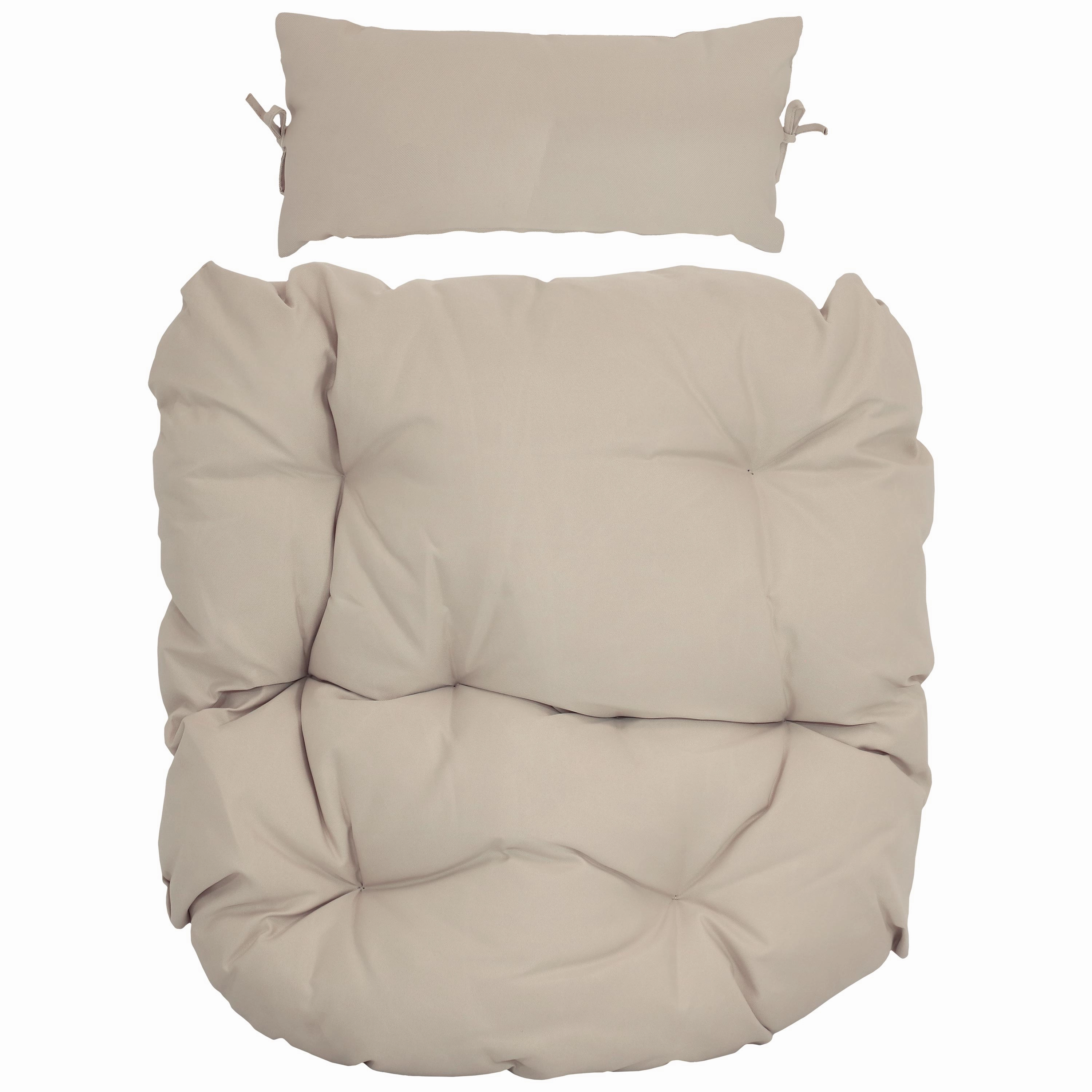 Sunnydaze Replacement Seat Cushion and Headrest Pillow for Cordelia Egg Chairoutdoor patio furniture set