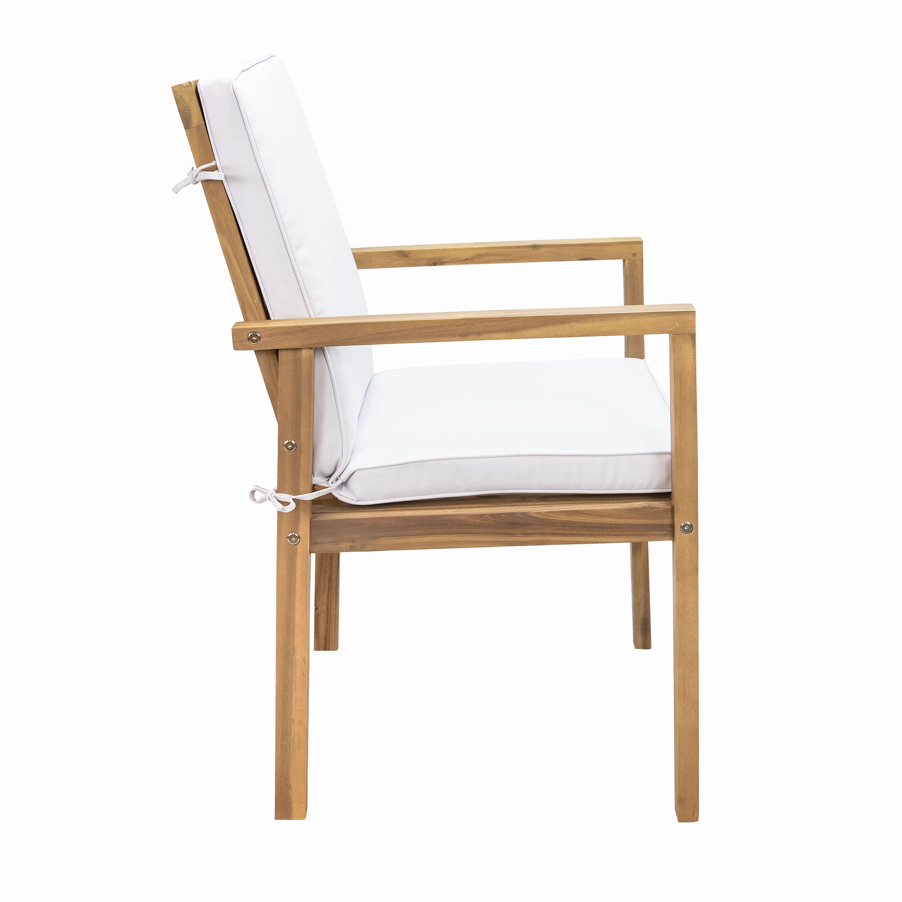 Sunnydaze Rodanthe Outdoor Patio Dining Chairs with Cushions - Set of 2