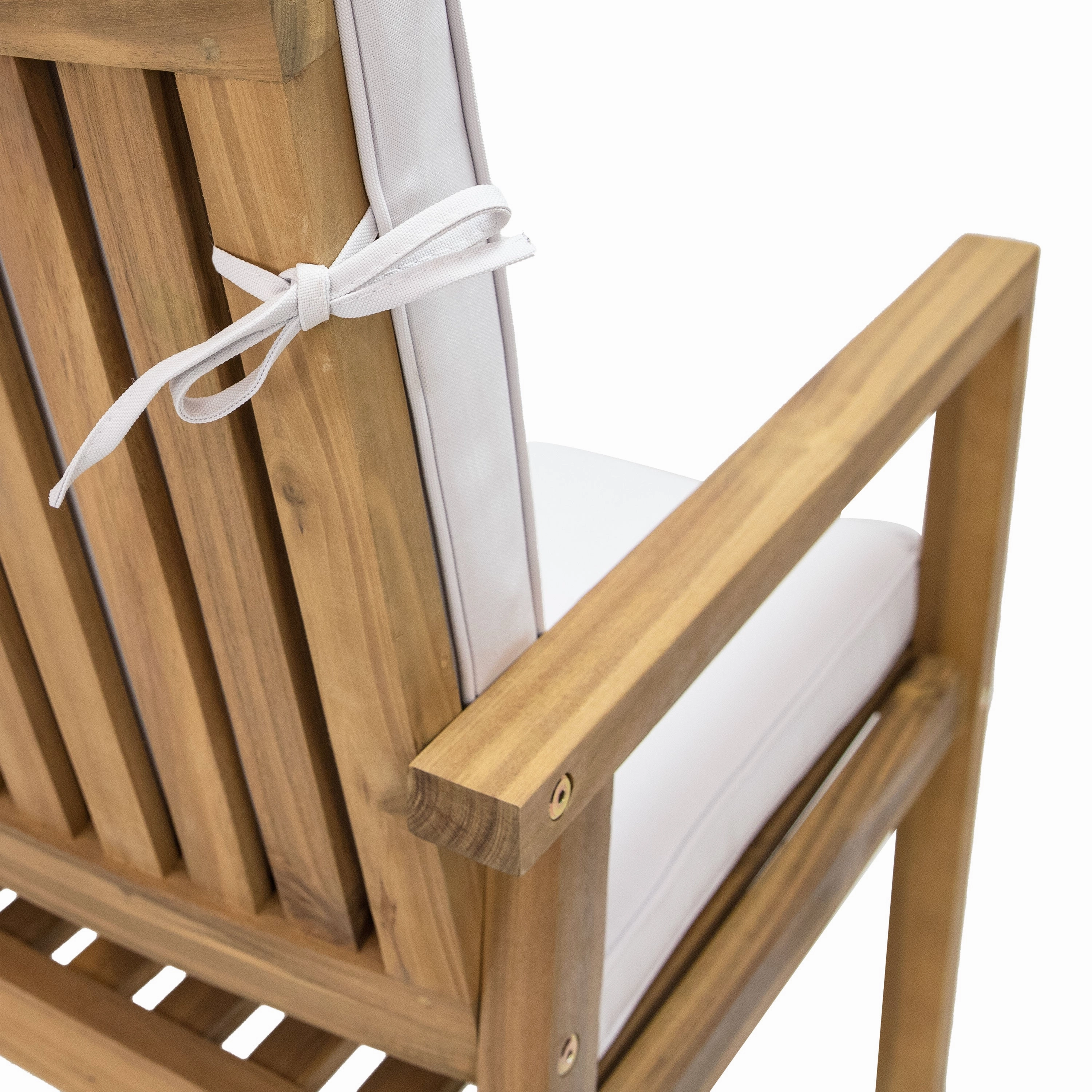 Sunnydaze Rodanthe Outdoor Patio Dining Chairs with Cushions - Set of 2