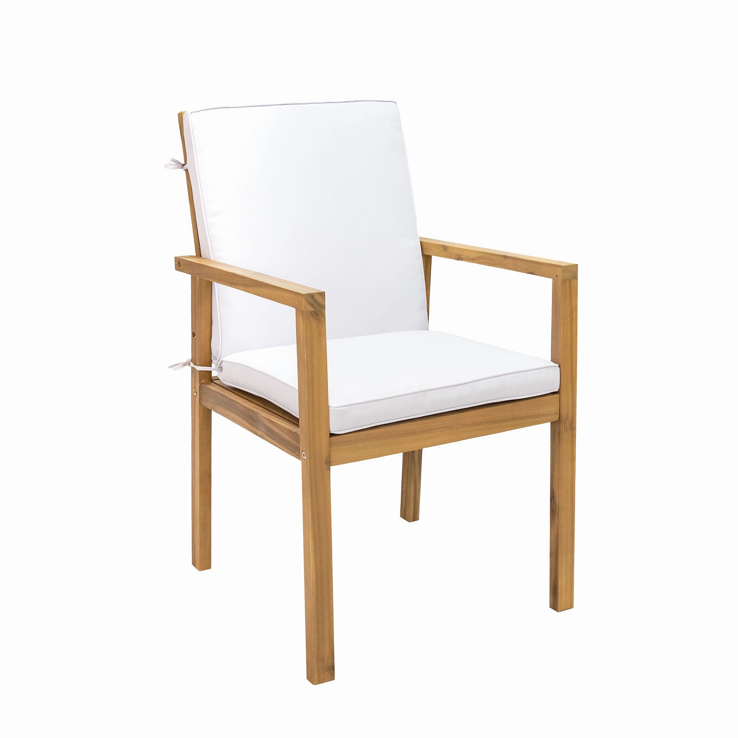Sunnydaze Rodanthe Outdoor Patio Dining Chairs with Cushions - Set of 2