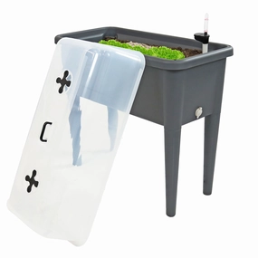 Sunnydaze Self-Watering Raised Garden Bed with Cover - 33" H decorative outdoor planter box designs