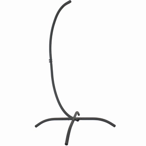 Sunnydaze Steel Egg Chair Stand with Curved Leg Base - 78"outdoor patio furniture set