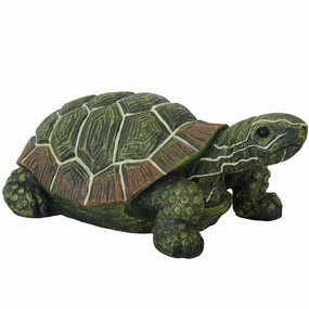 Sunnydaze Terrance the Tortoise Indoor/Outdoor Decorative Statue - 9"outdoor garden decorative ornaments