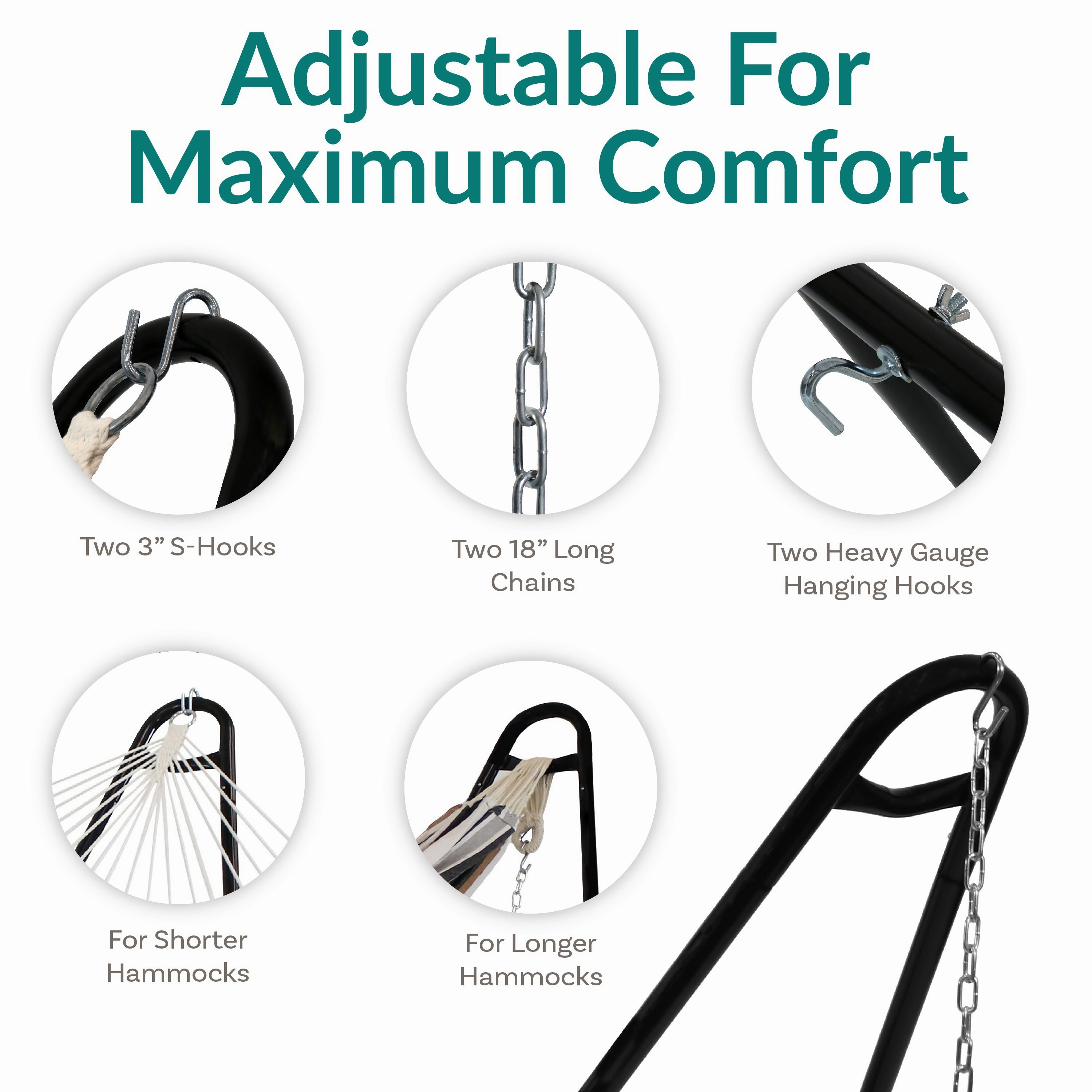 Sunnydaze Universal Multi-Use Heavy-Duty Hammock Stand