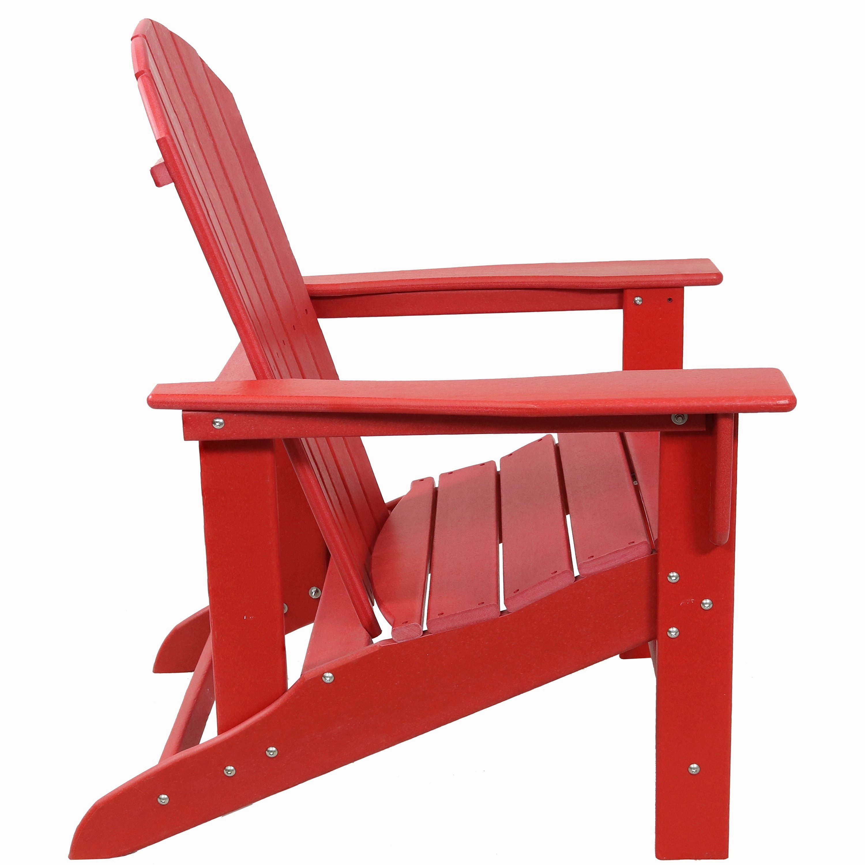 Sunnydaze Upright, All-Weather Adirondack Chair - 300-Pound Capacity - 38.25 H
