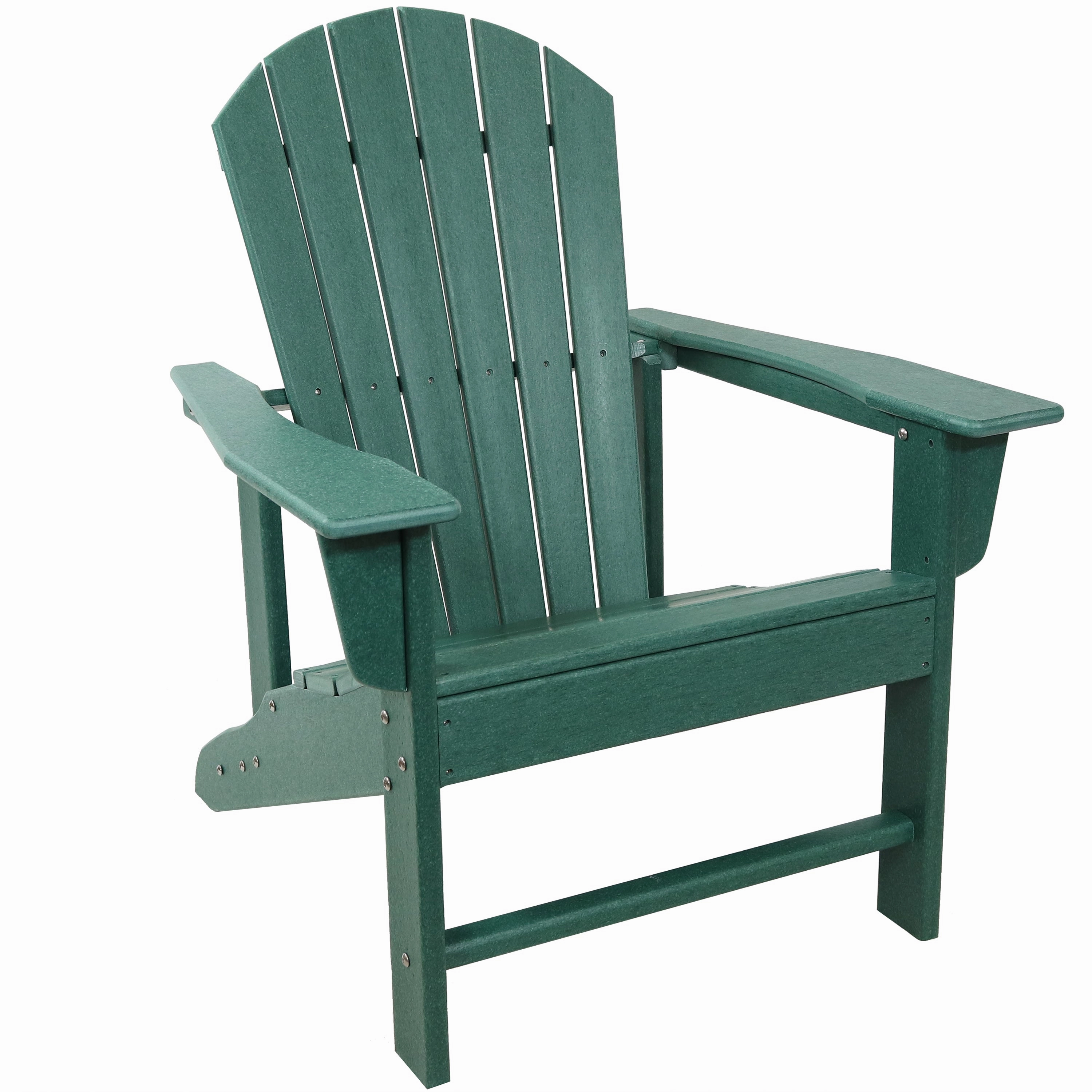 Sunnydaze Upright, All-Weather Adirondack Chair - 300-Pound Capacity - 38.25 H