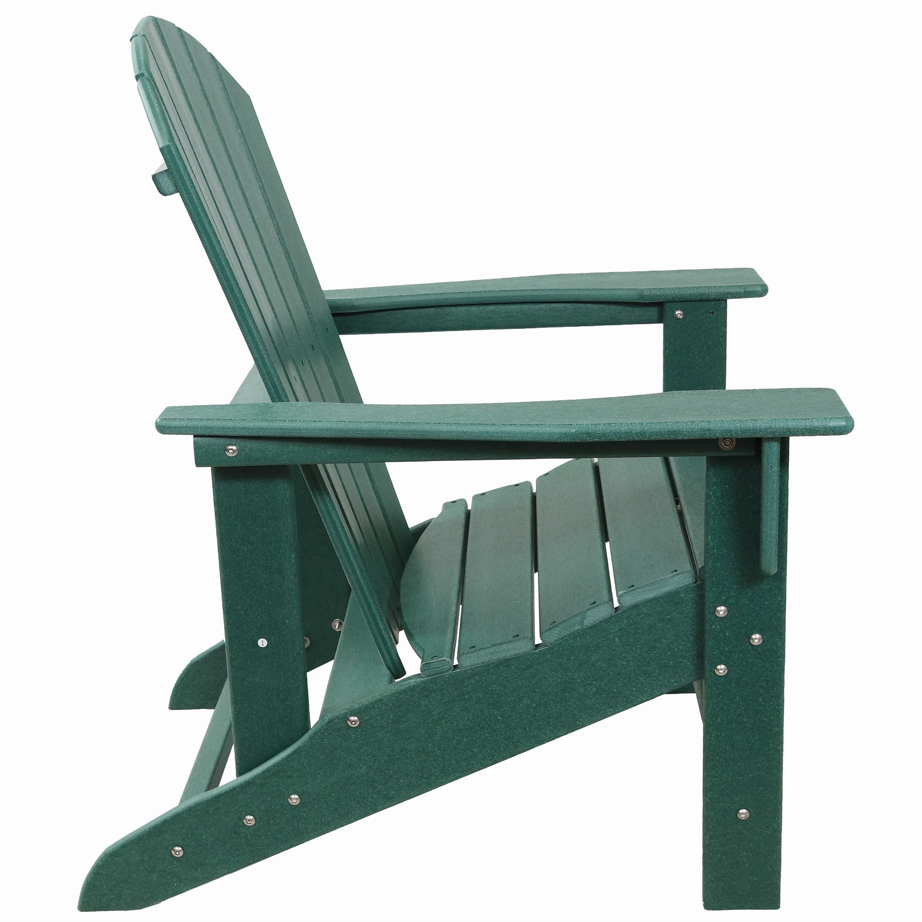 Sunnydaze Upright, All-Weather Adirondack Chair - 300-Pound Capacity - 38.25 H