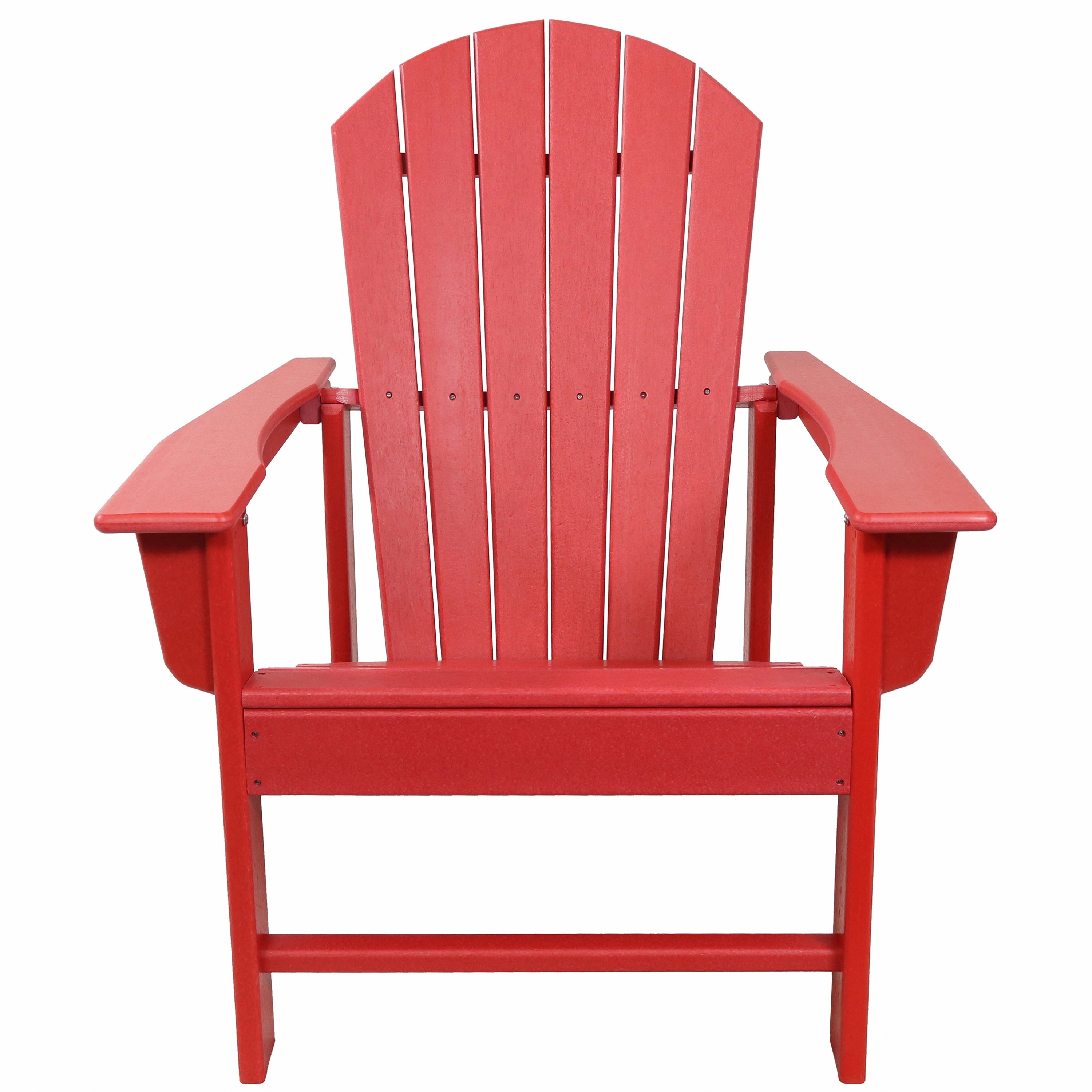 Sunnydaze Upright, All-Weather Adirondack Chair - 300-Pound Capacity - 38.25 H