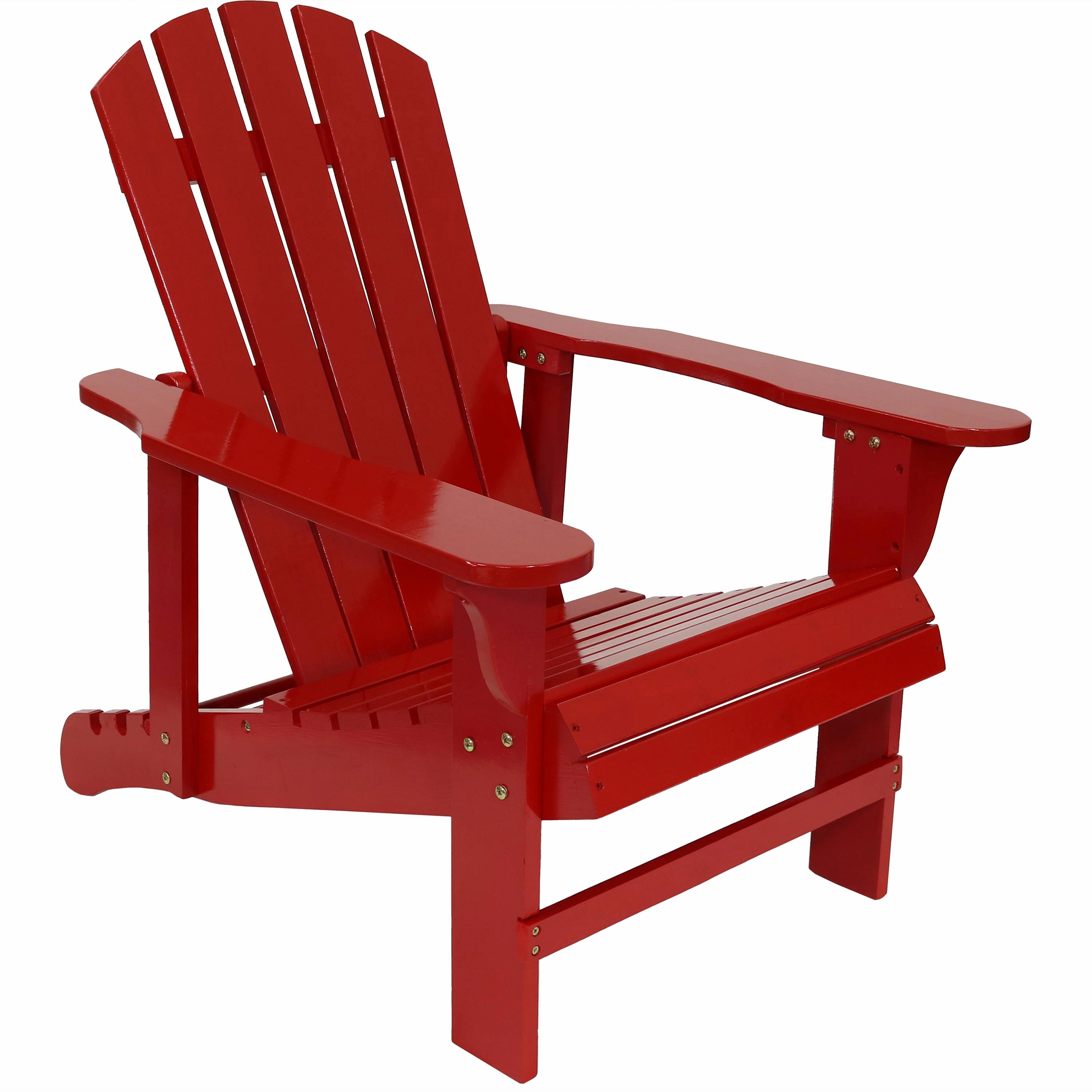 Sunnydaze Wooden Outdoor Adirondack Chair with Adjustable Backrest