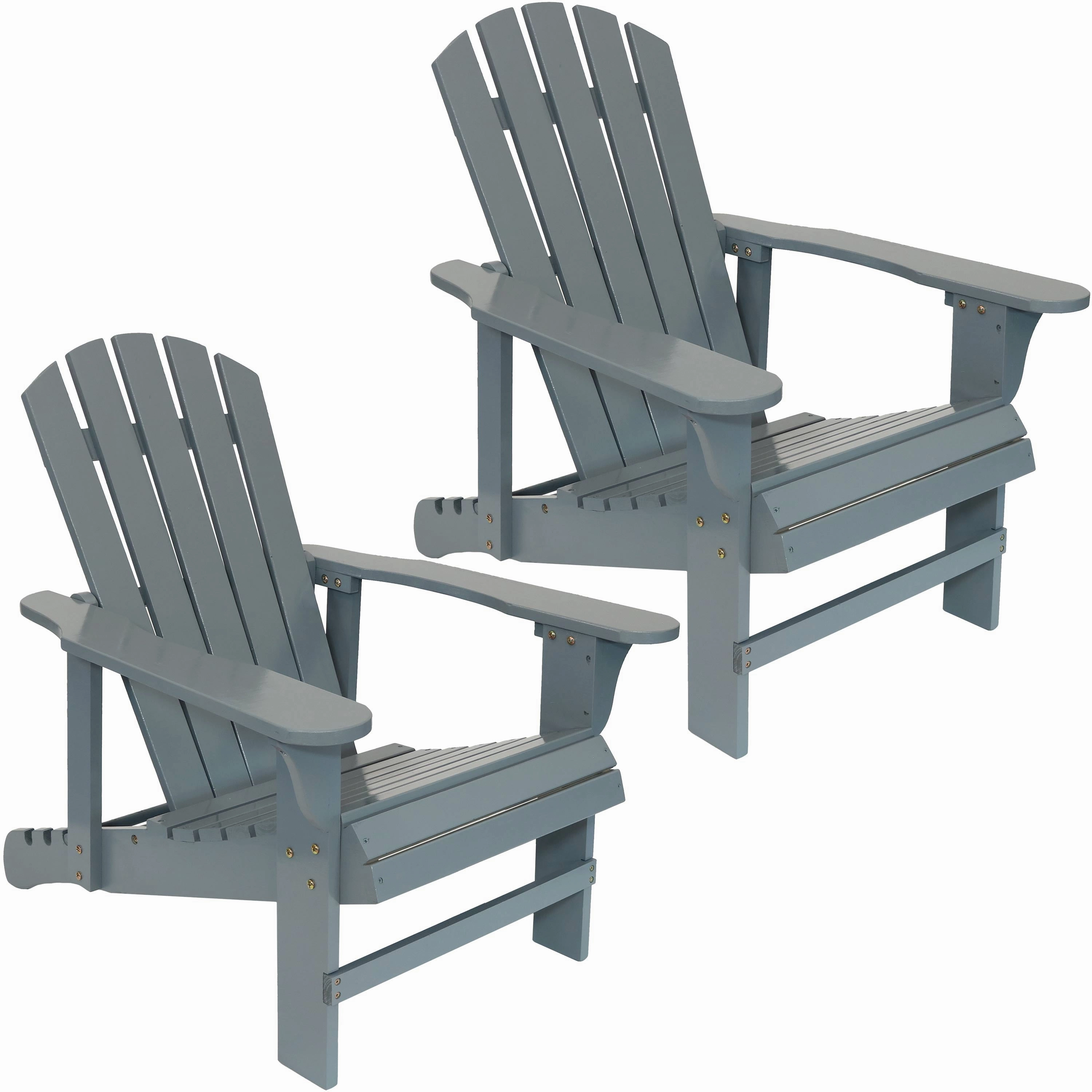 Sunnydaze Wooden Outdoor Adirondack Chair with Adjustable Backrest