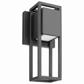 Supreme LED Wall Lantern Matte BlackOutdoor wall sconces with motion sensor